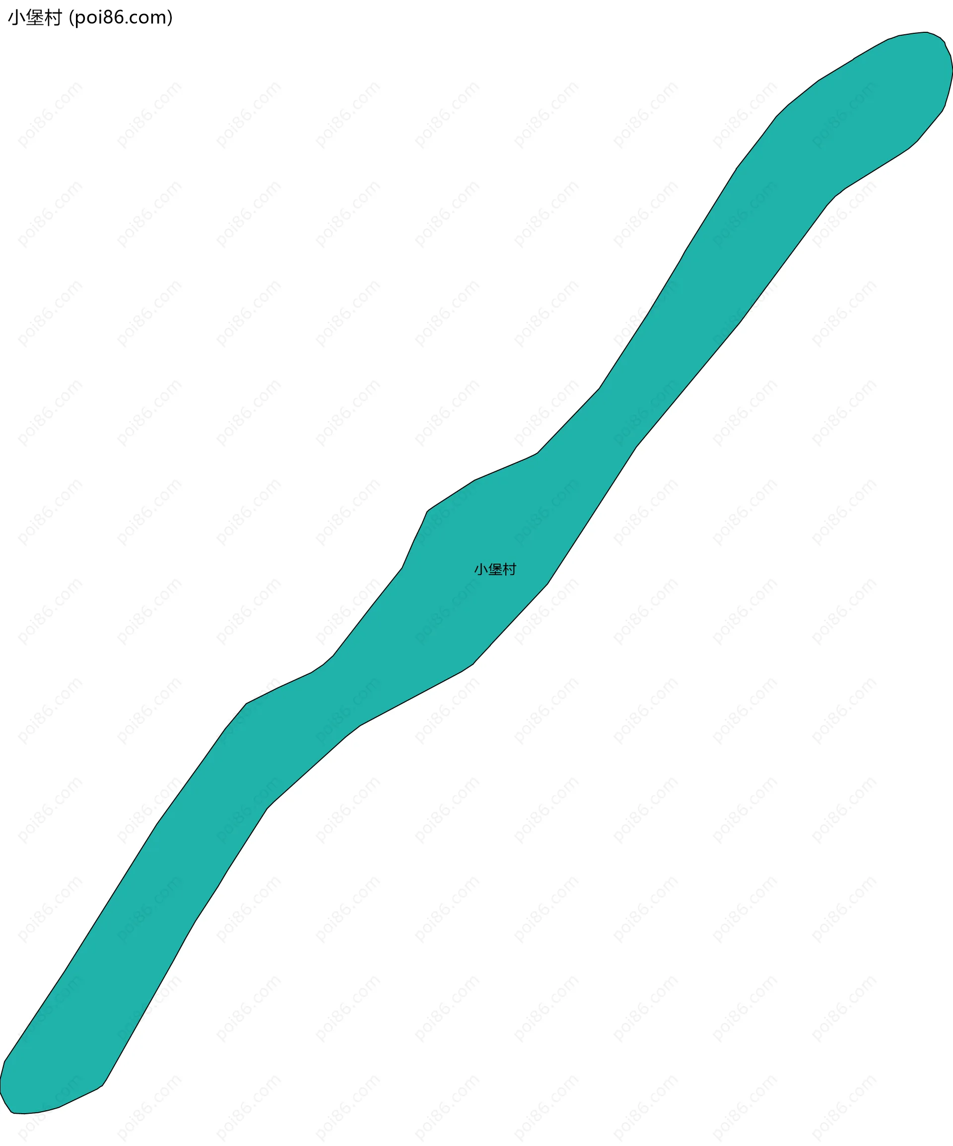 小堡村边界地图