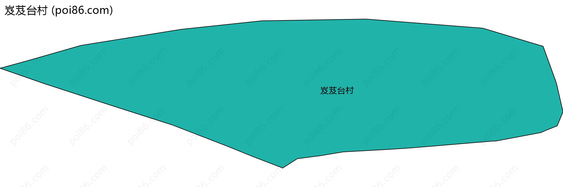 岌芨台村边界地图