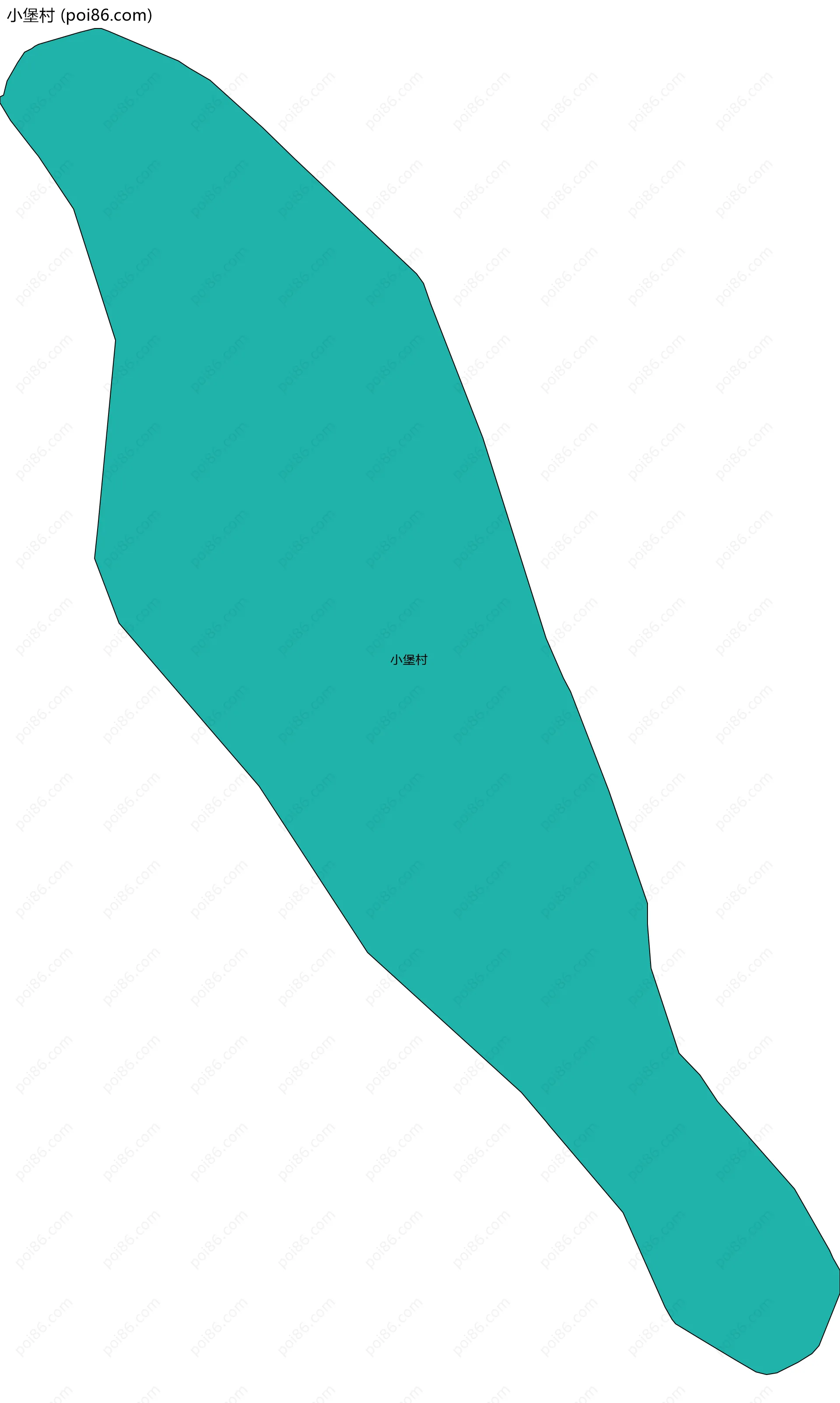 小堡村边界地图