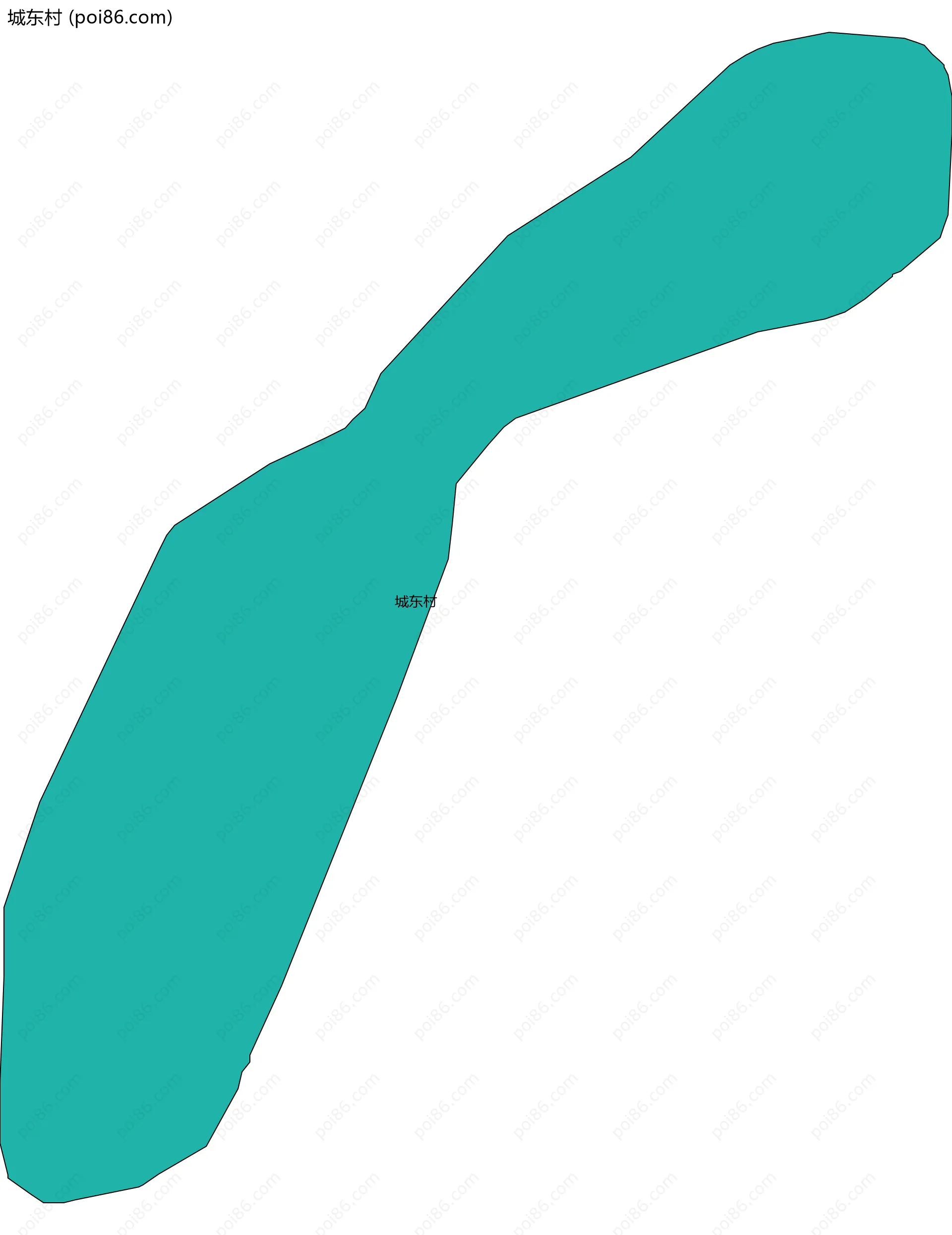 城东村边界地图