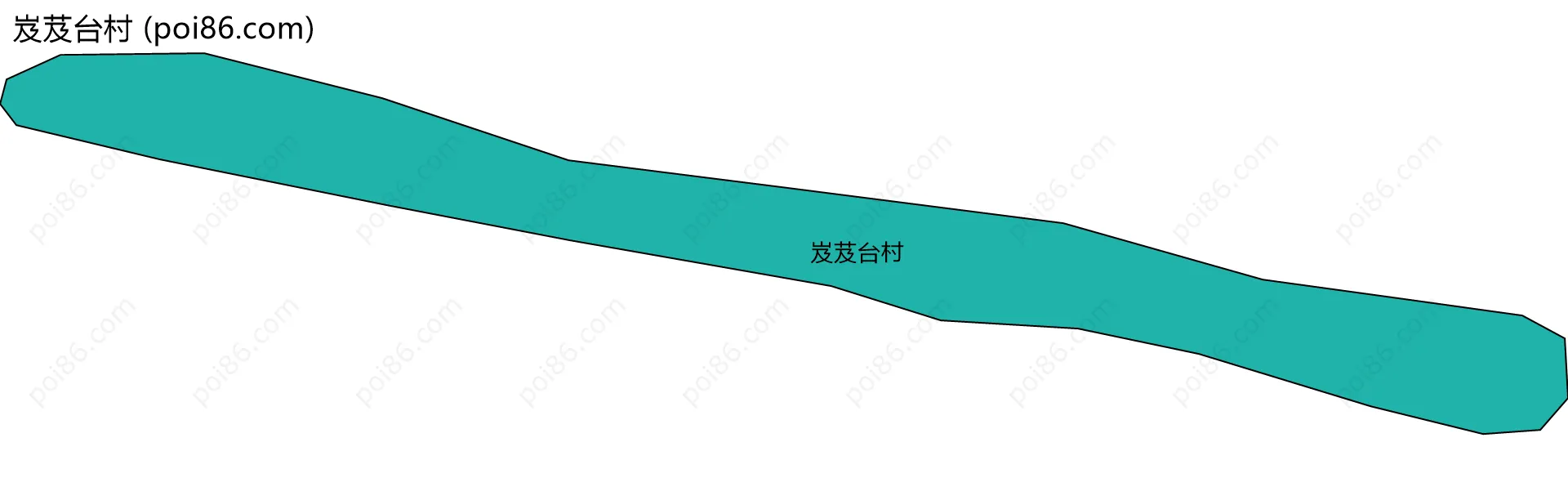 岌芨台村边界地图