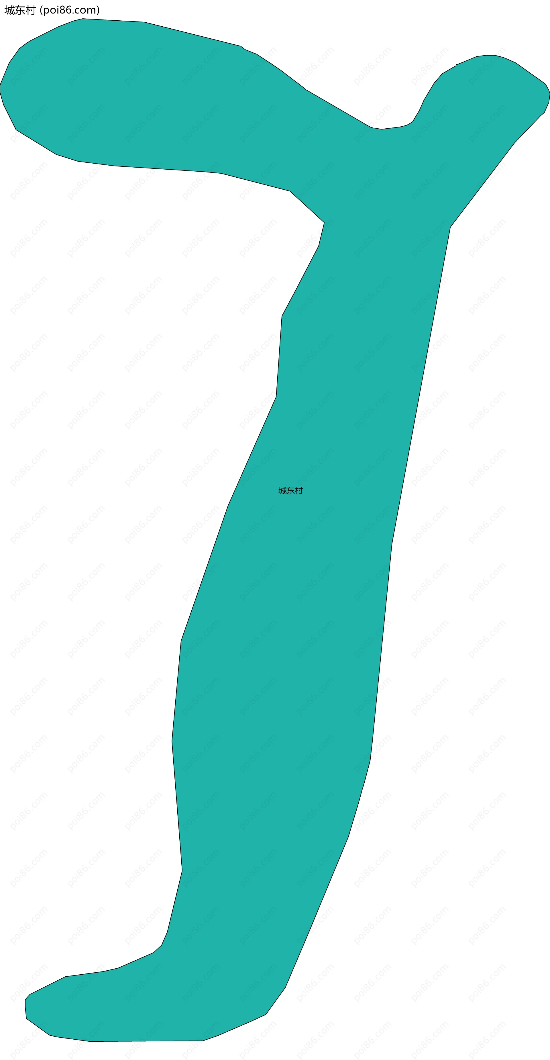 城东村边界地图