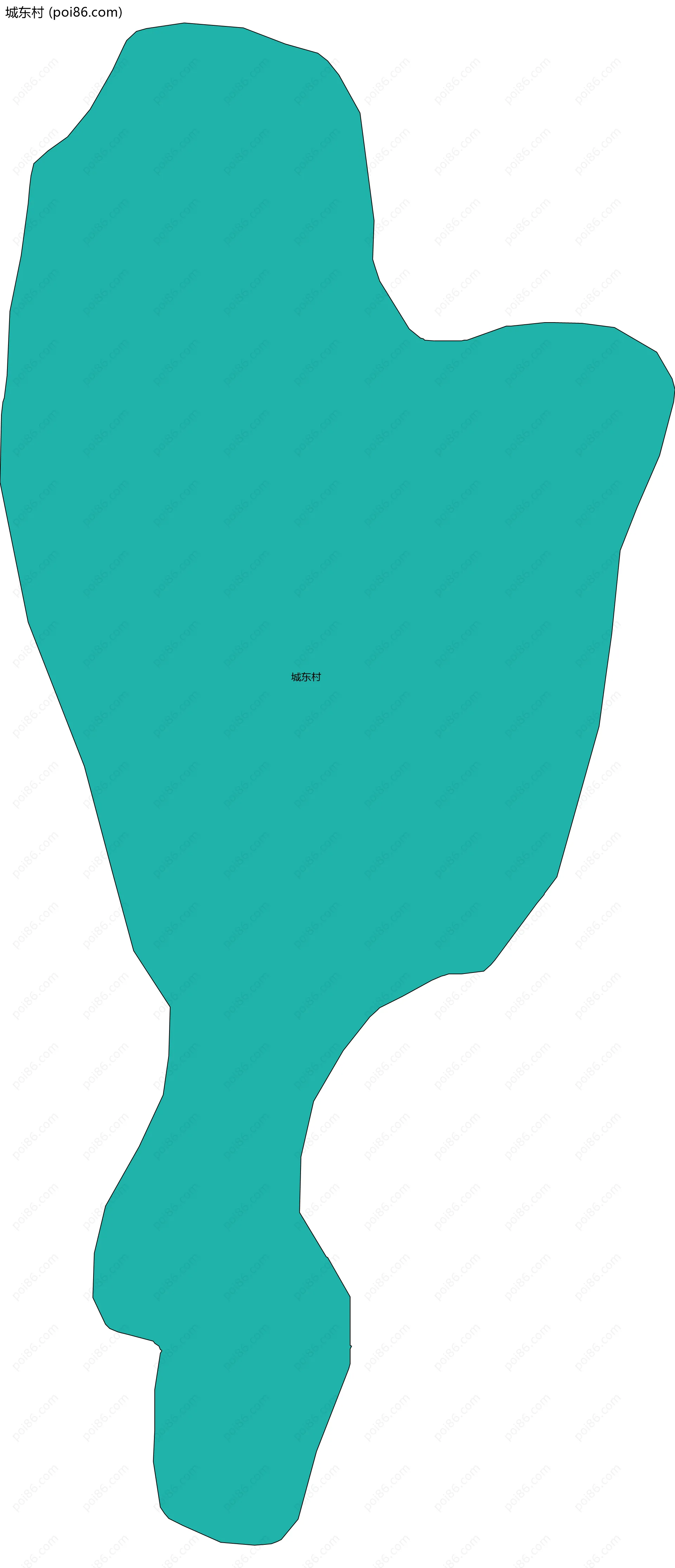 城东村边界地图