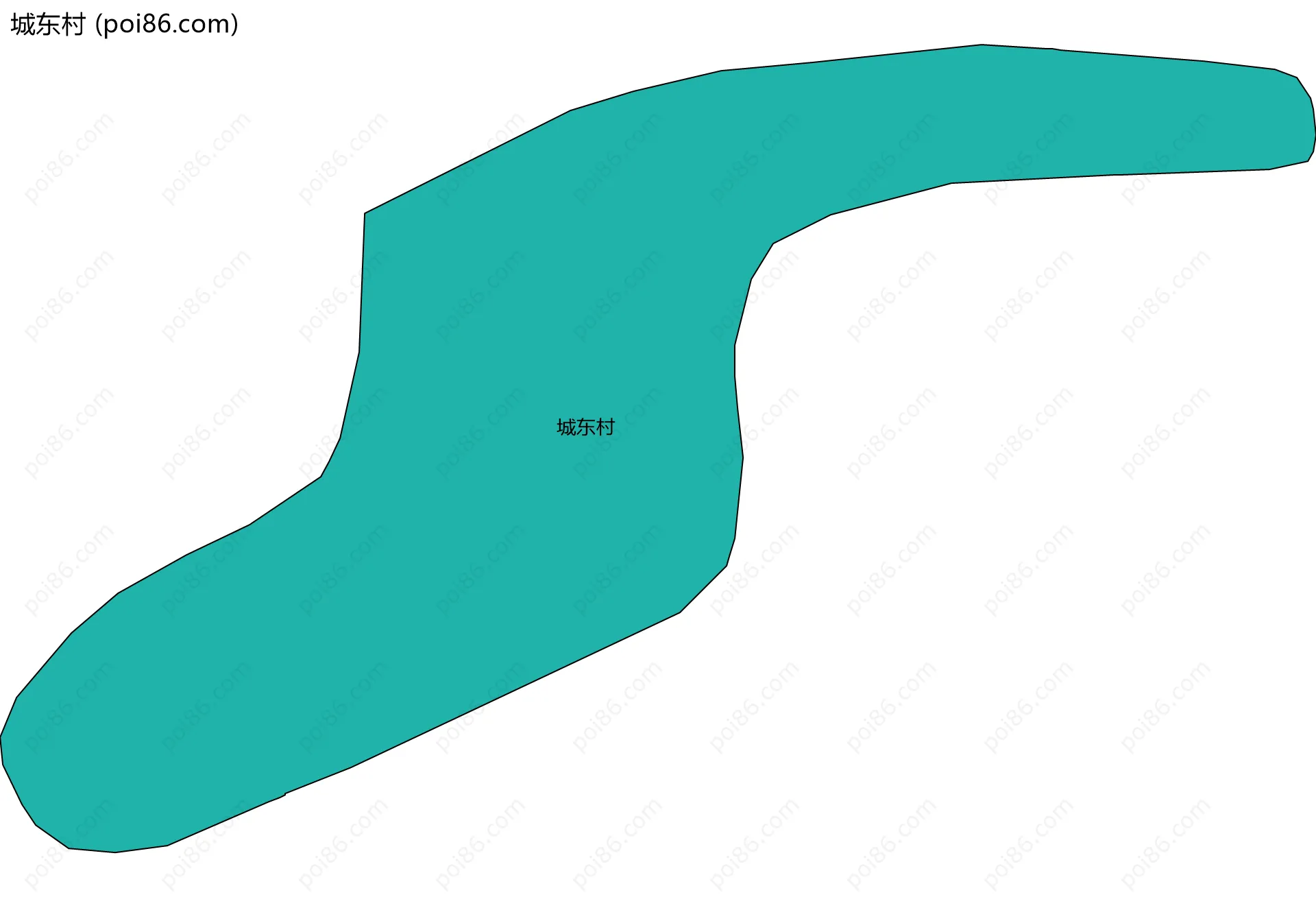 城东村边界地图