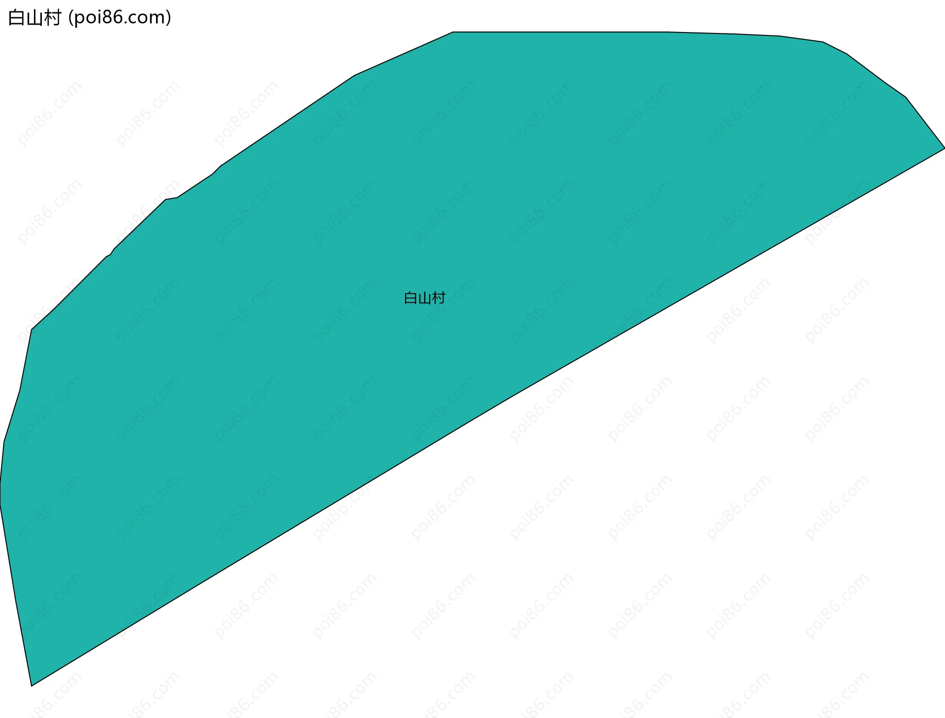 白山村边界地图