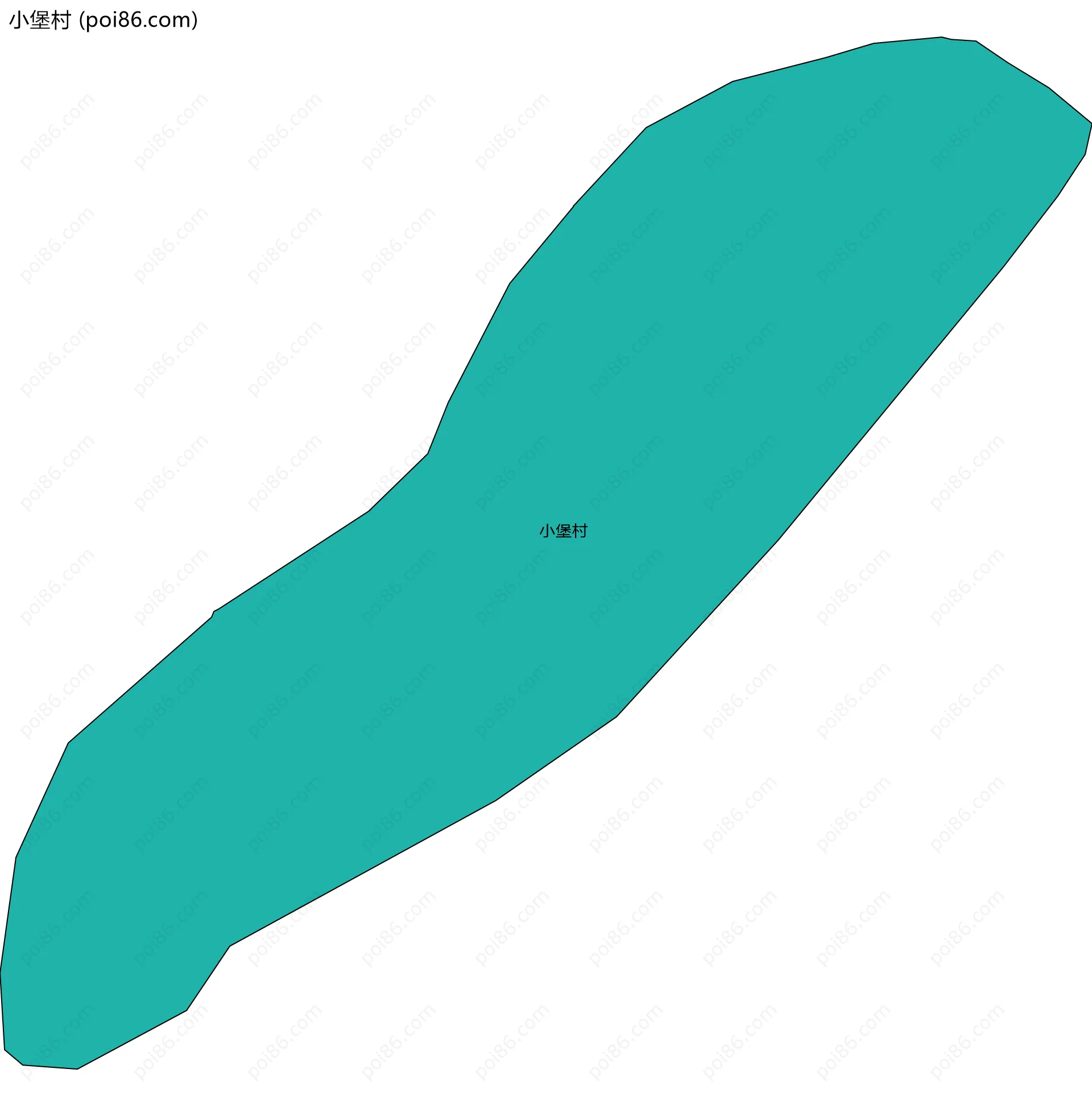 小堡村边界地图