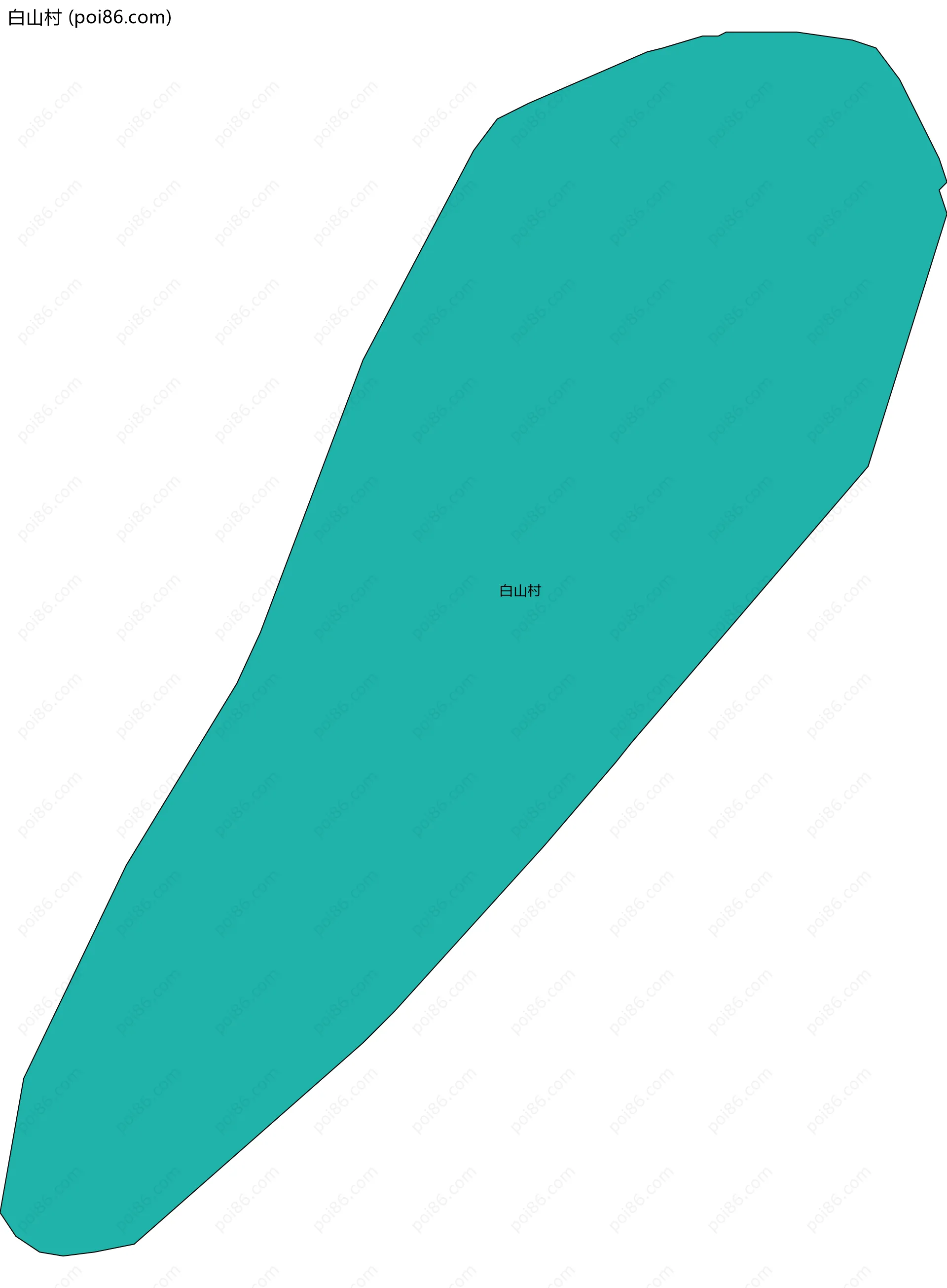 白山村边界地图