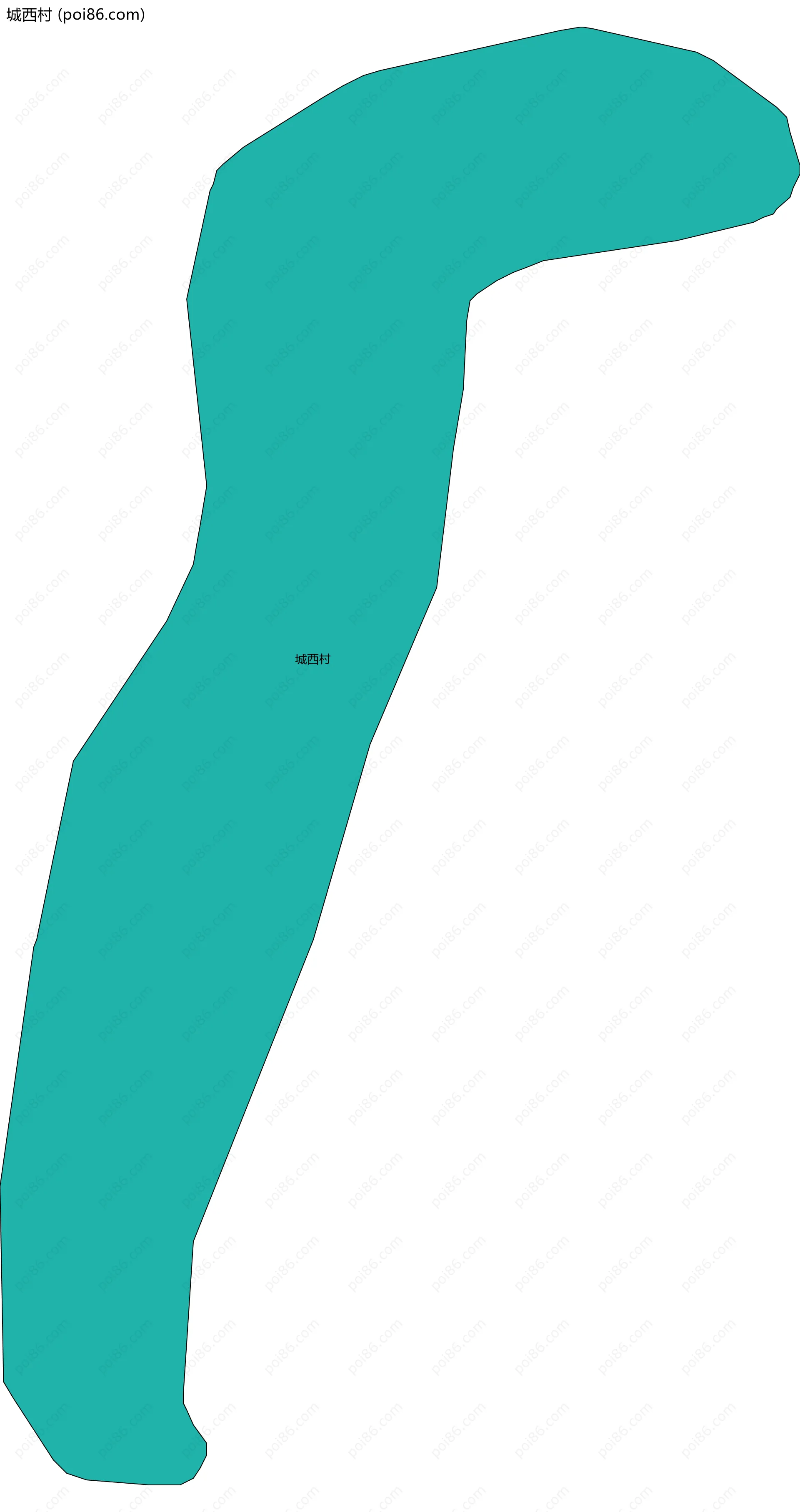 城西村边界地图