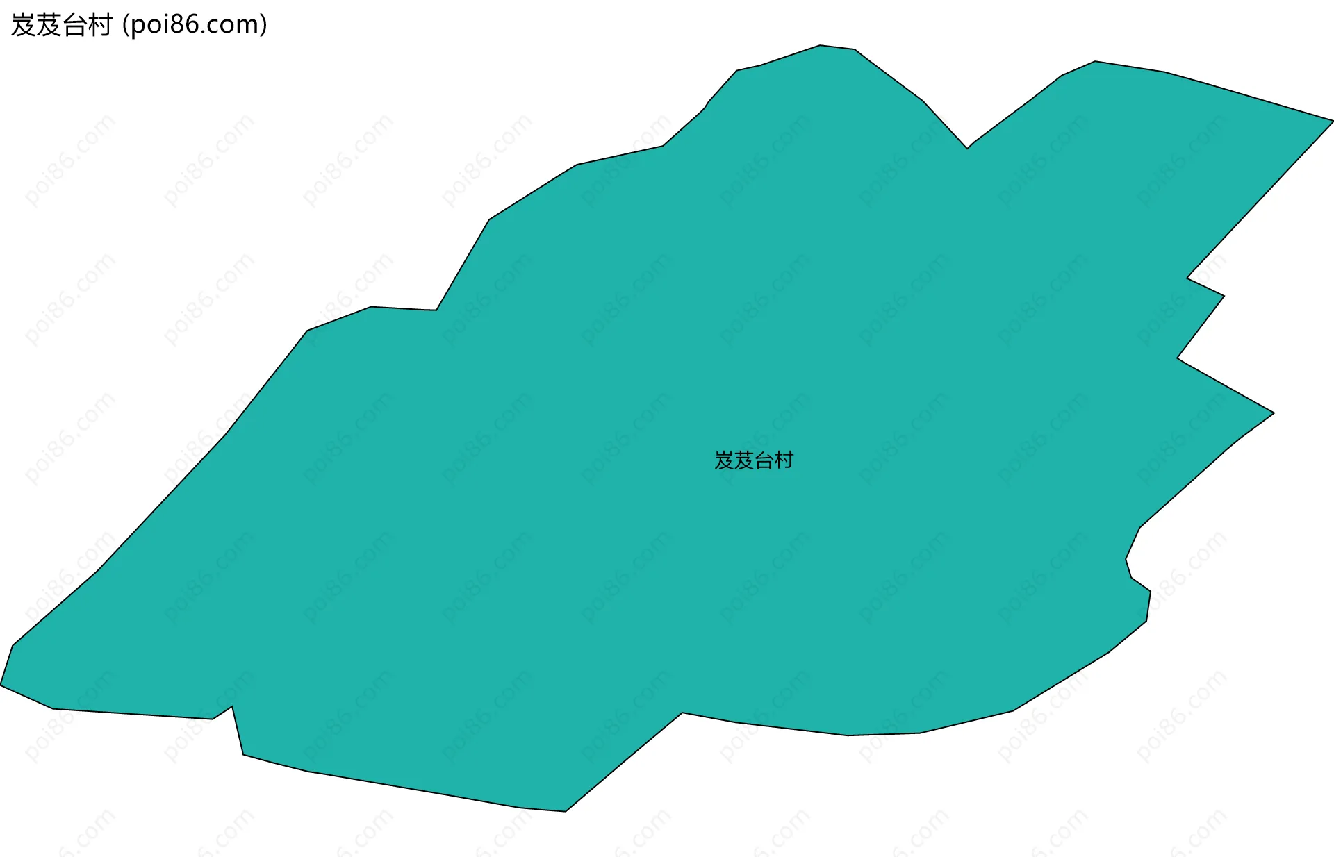 岌芨台村边界地图