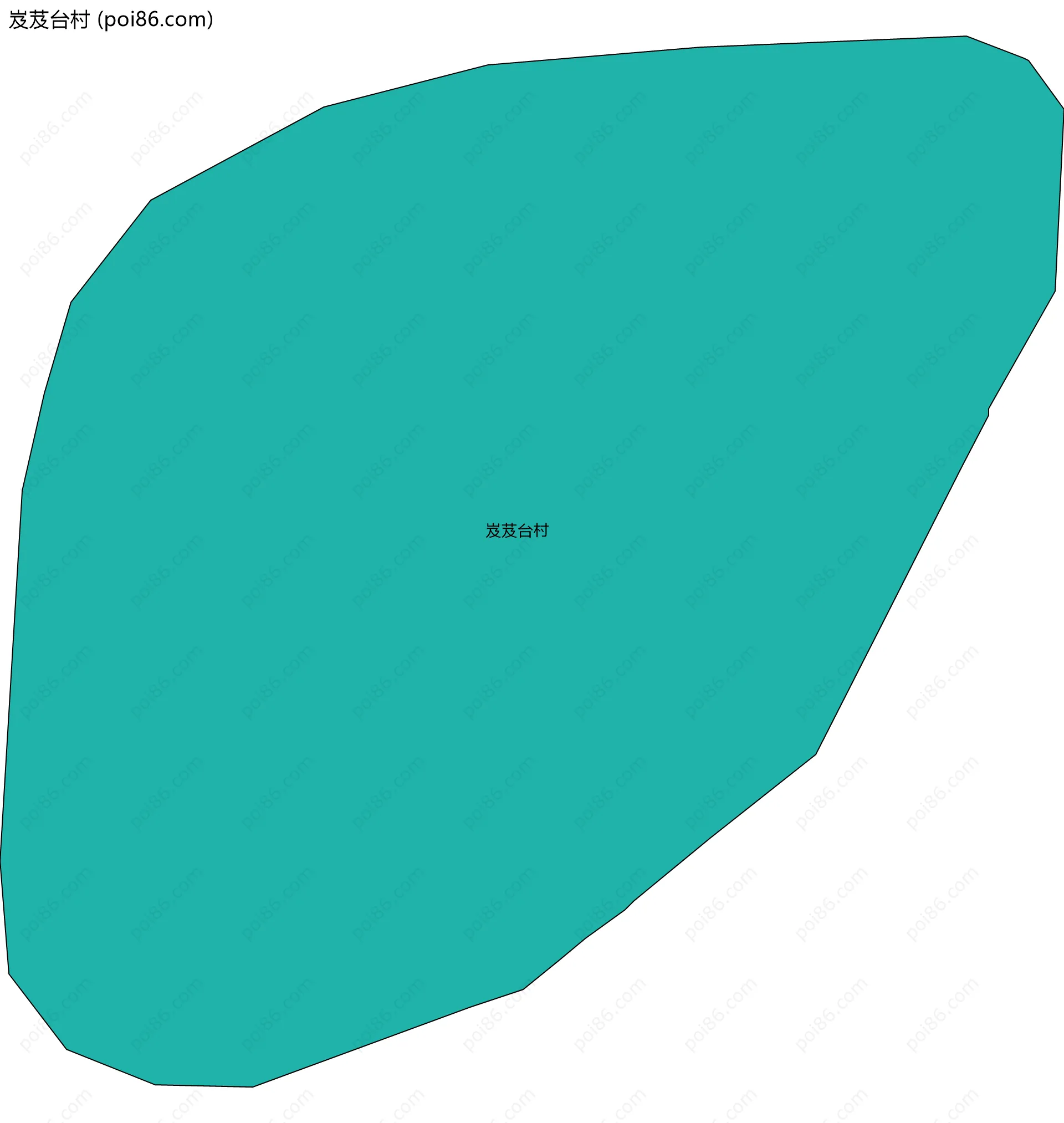 岌芨台村边界地图