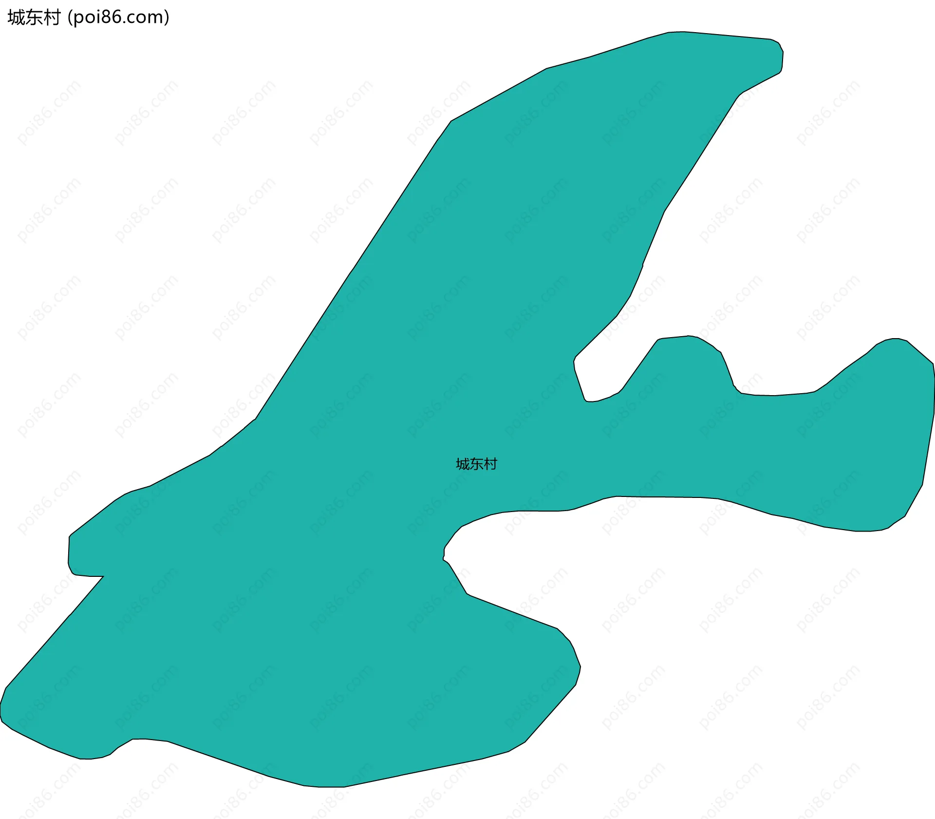 城东村边界地图