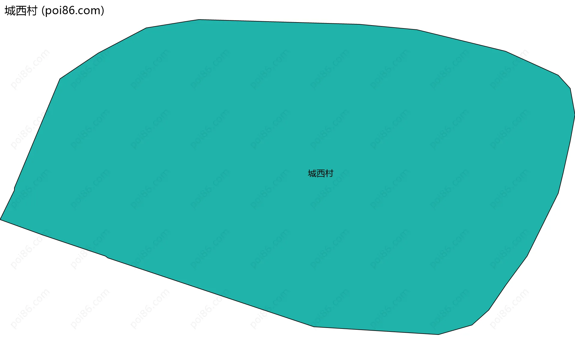 城西村边界地图