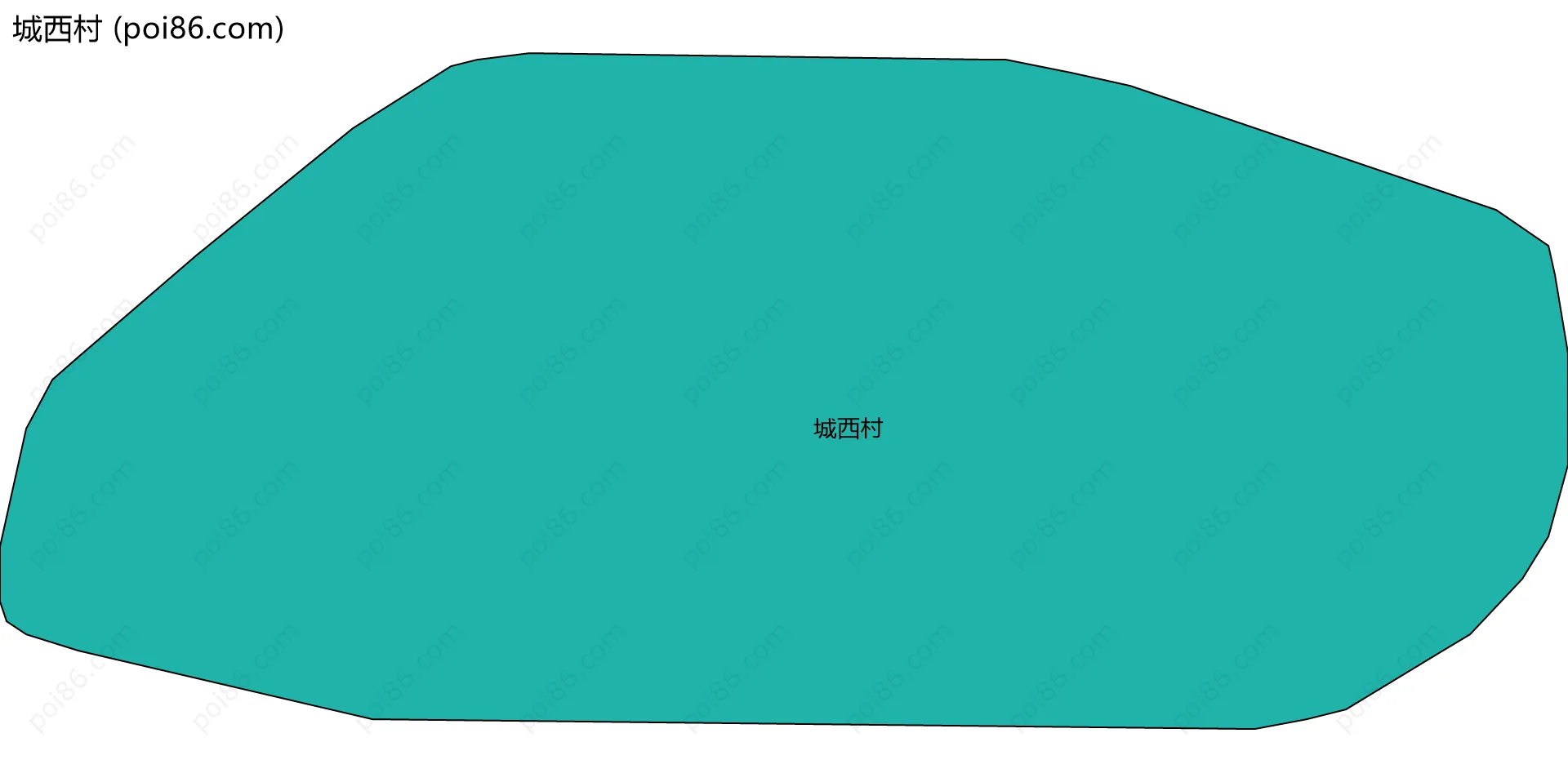 城西村边界地图