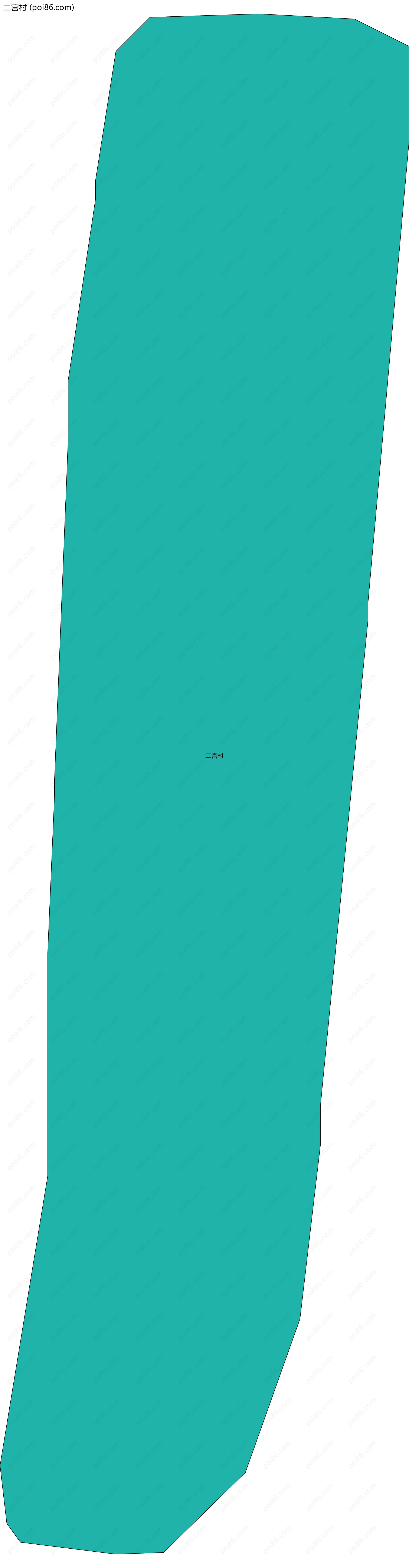 二宫村边界地图