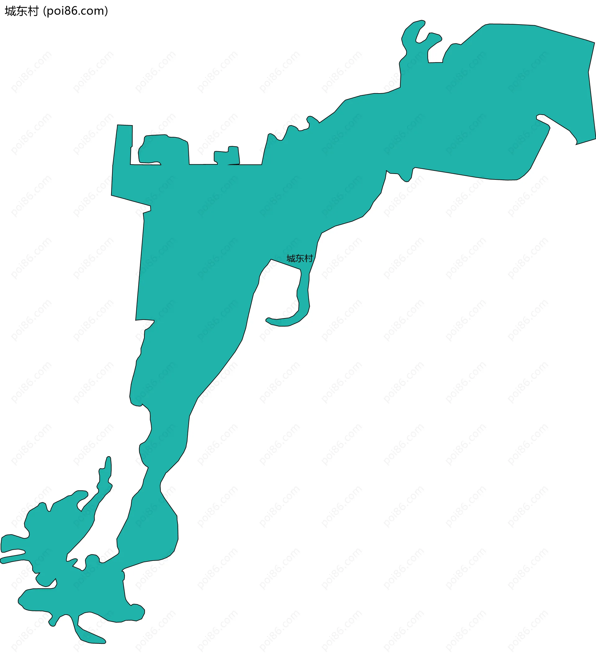 城东村边界地图