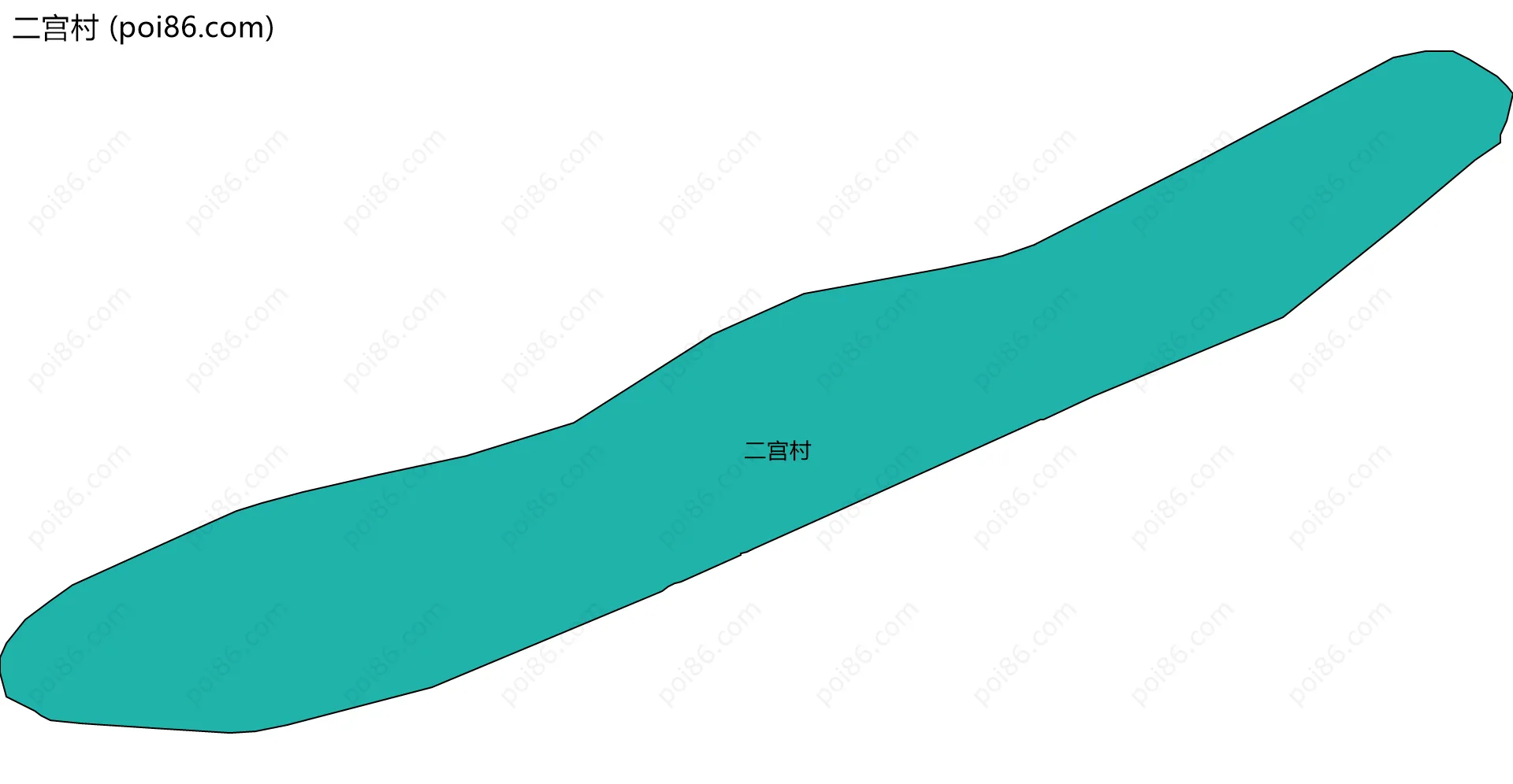 二宫村边界地图