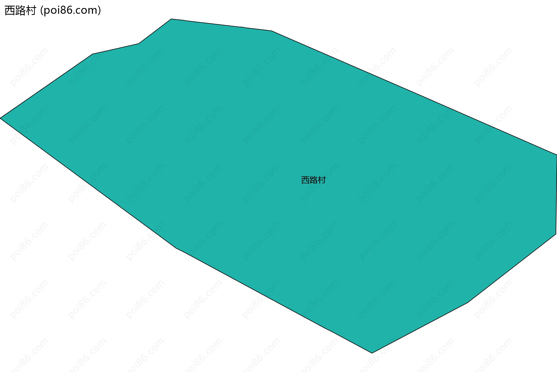 西路村边界地图