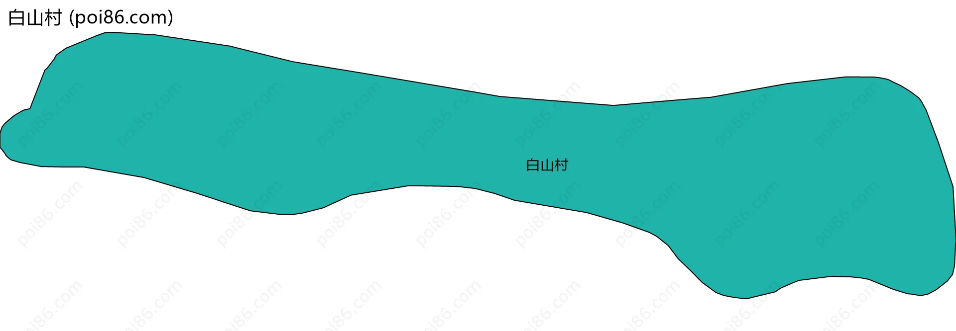 白山村边界地图