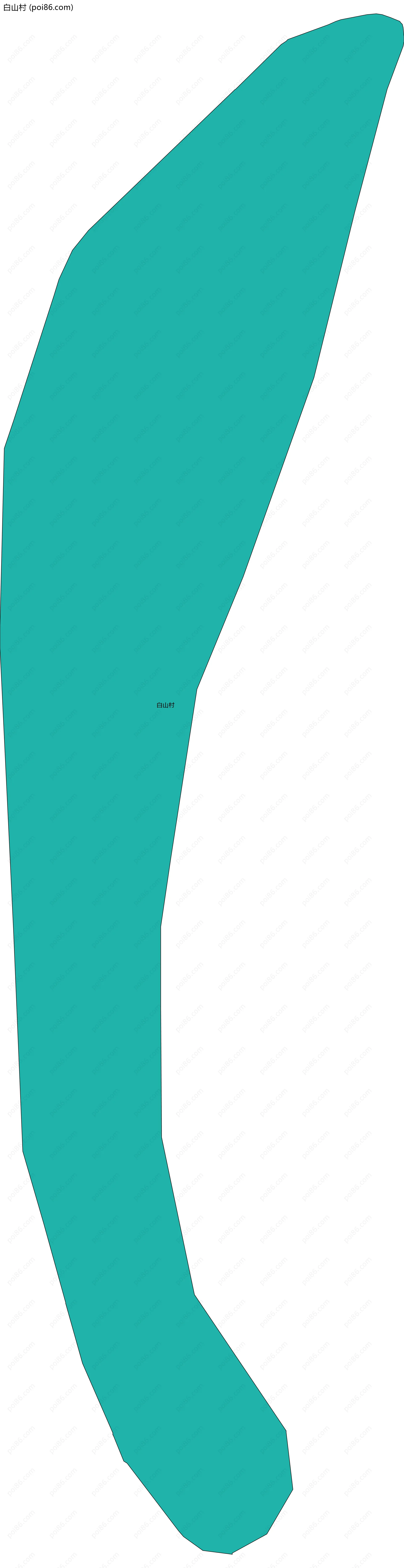 白山村边界地图