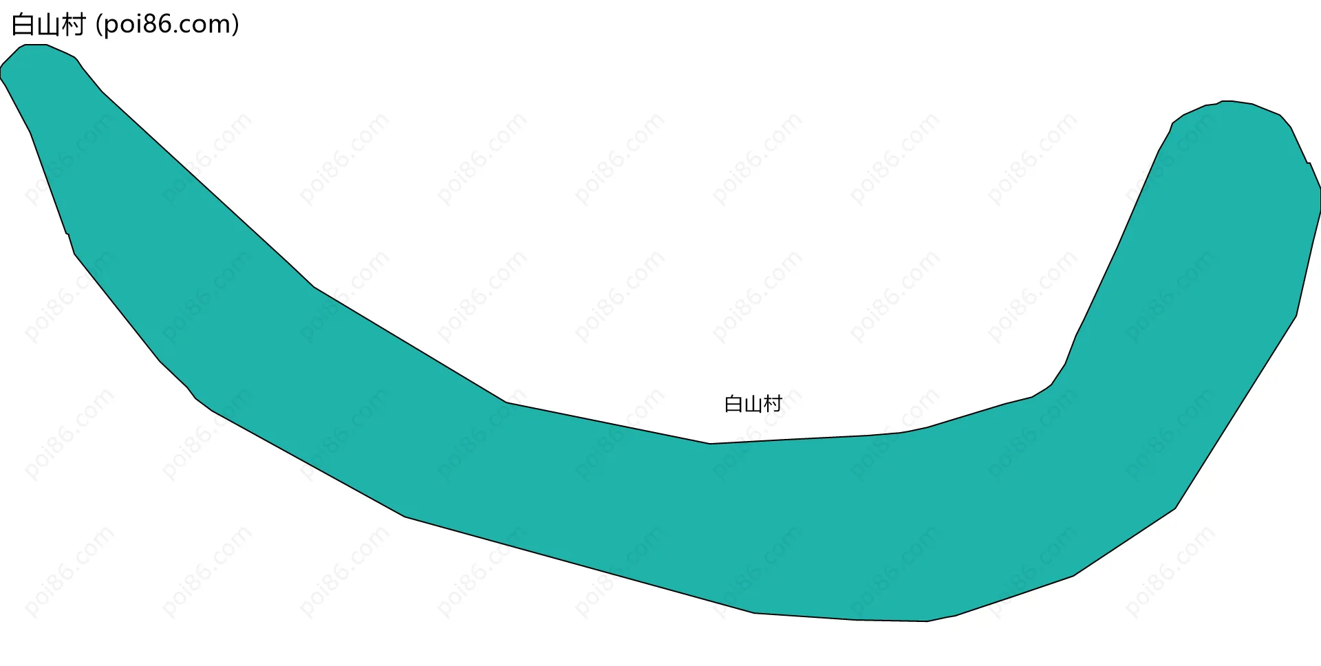 白山村边界地图