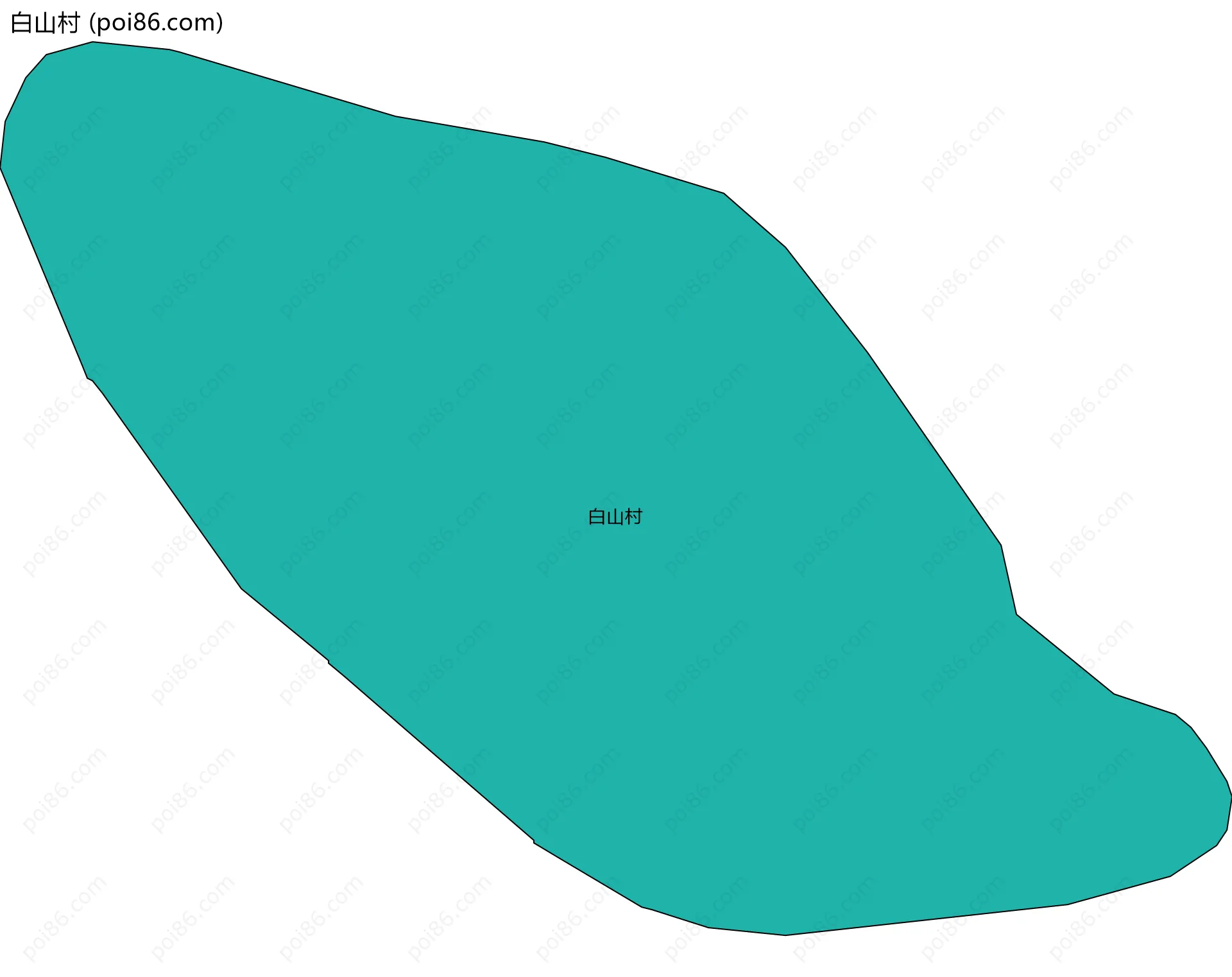 白山村边界地图