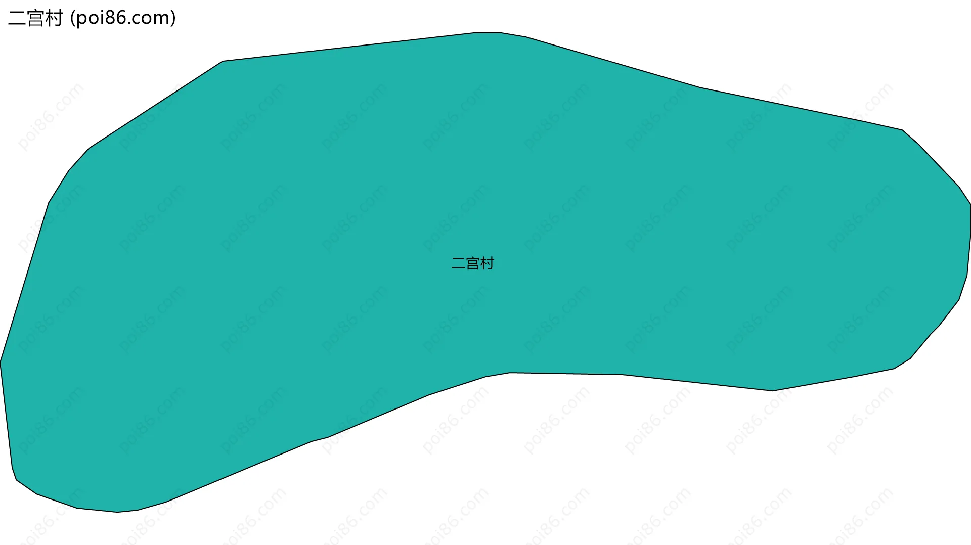 二宫村边界地图