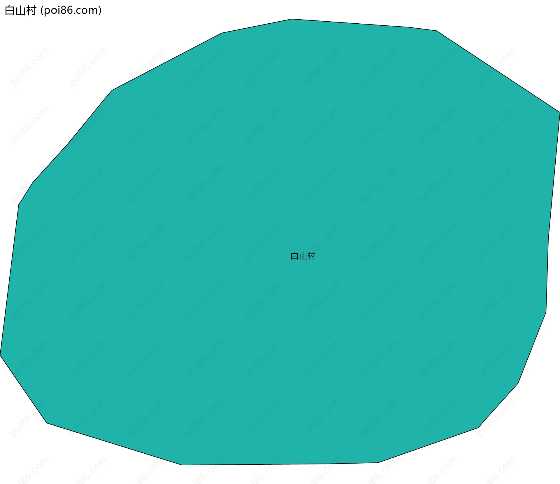 白山村边界地图