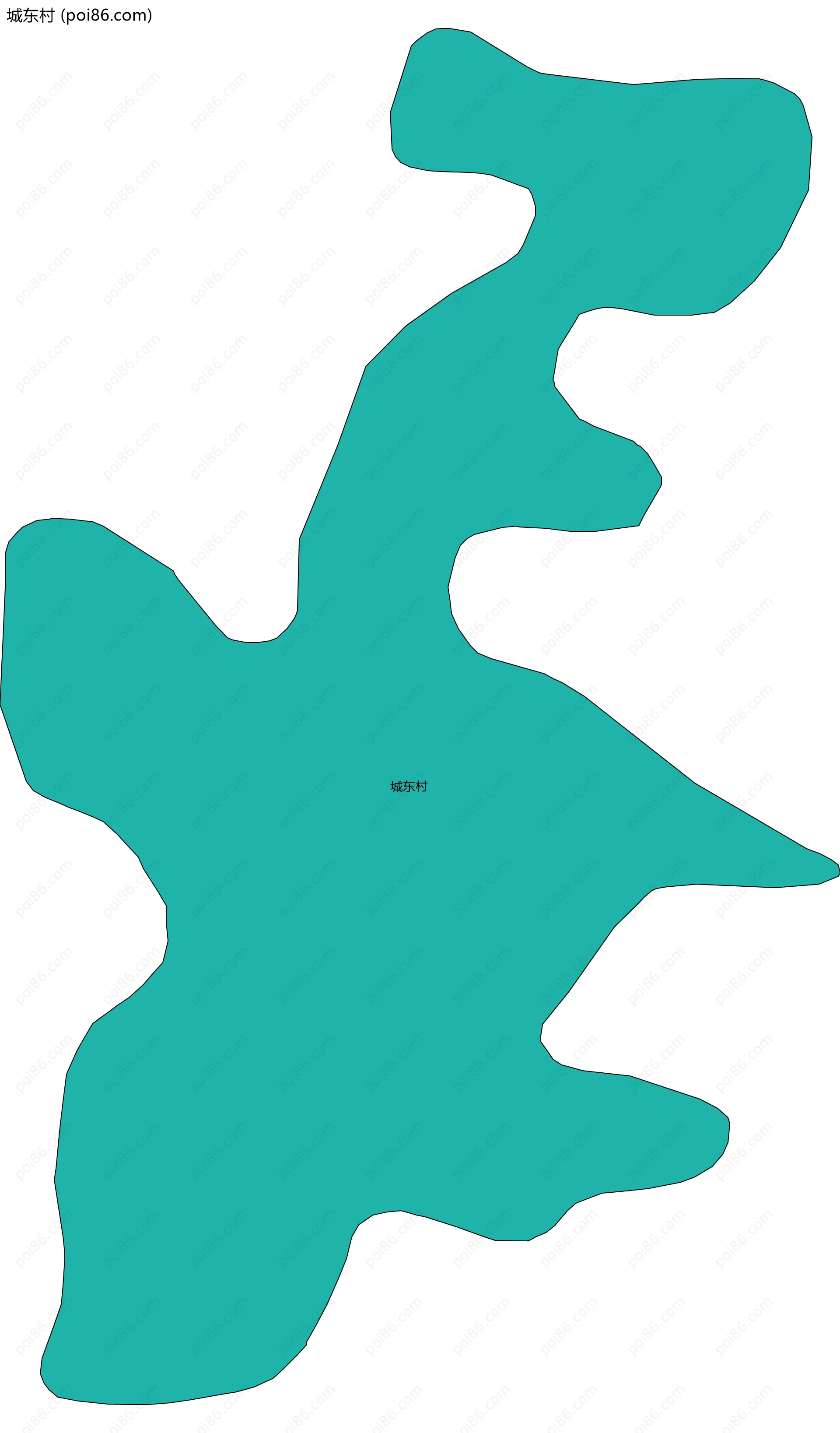 城东村边界地图