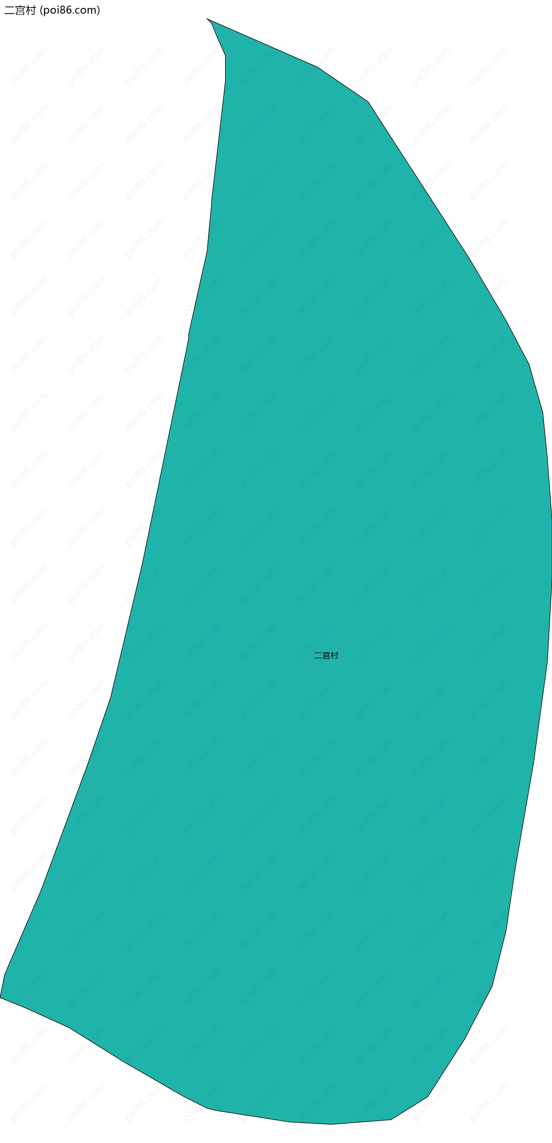 二宫村边界地图