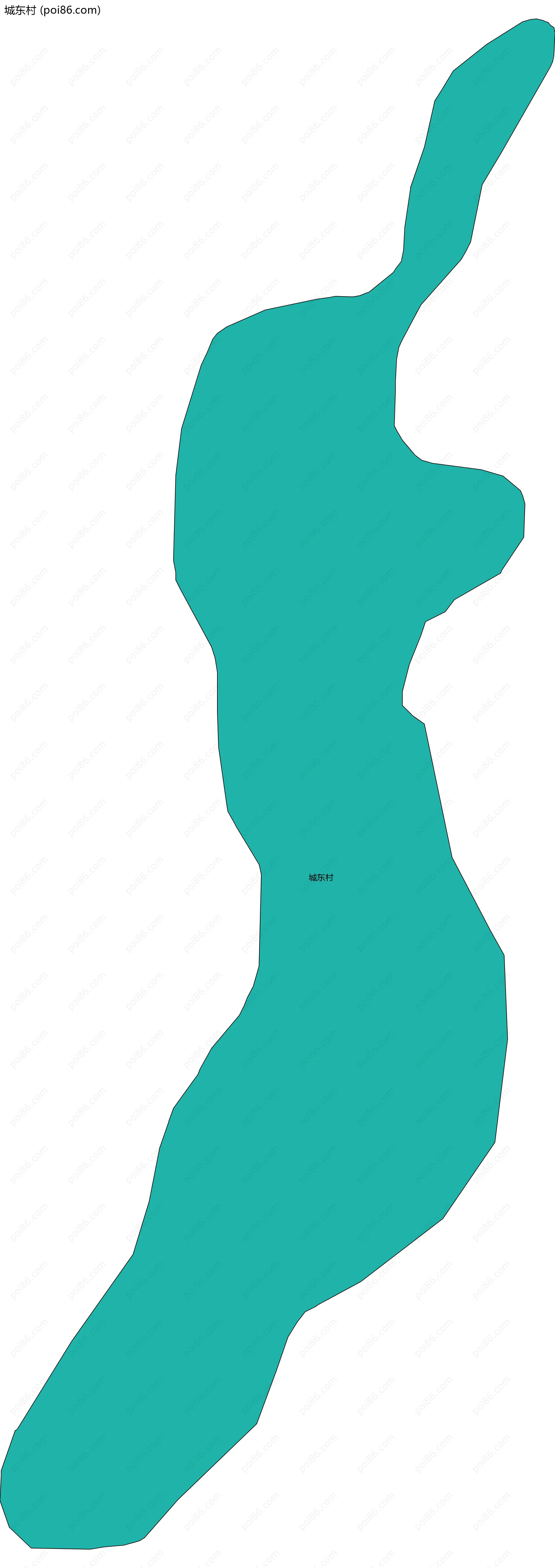 城东村边界地图