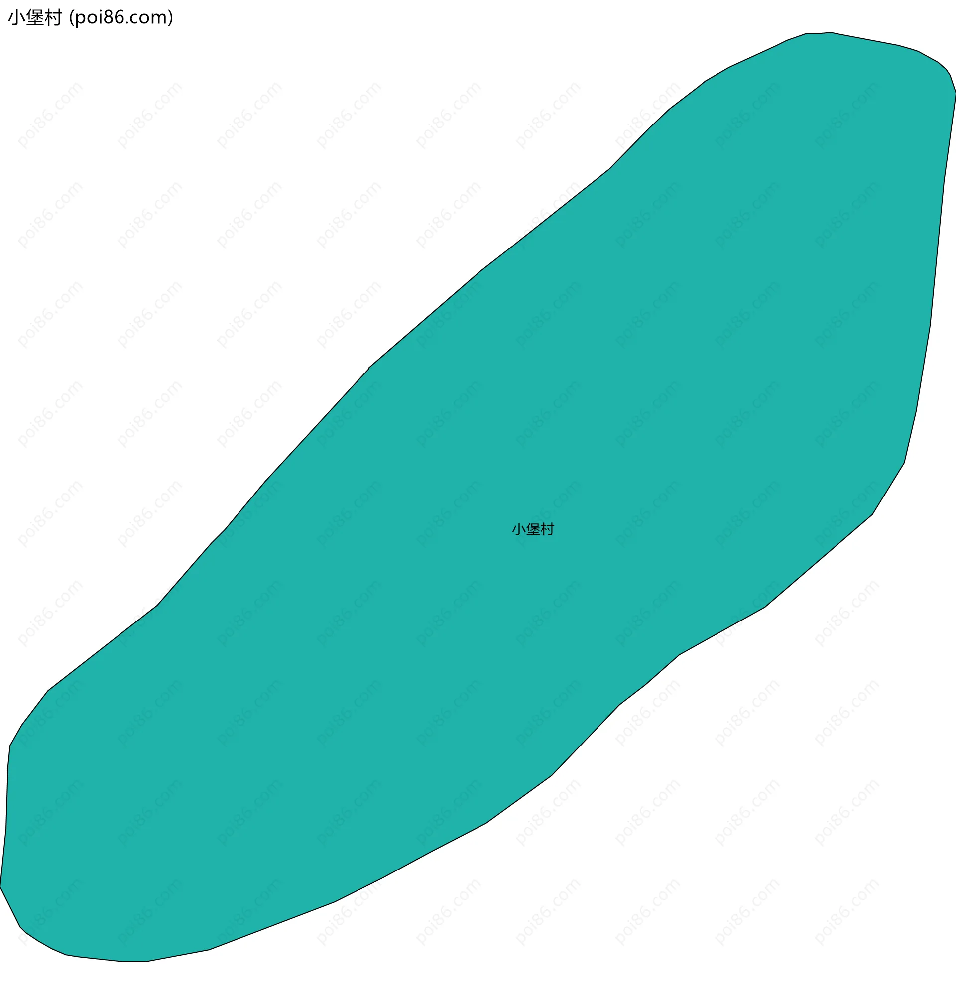 小堡村边界地图