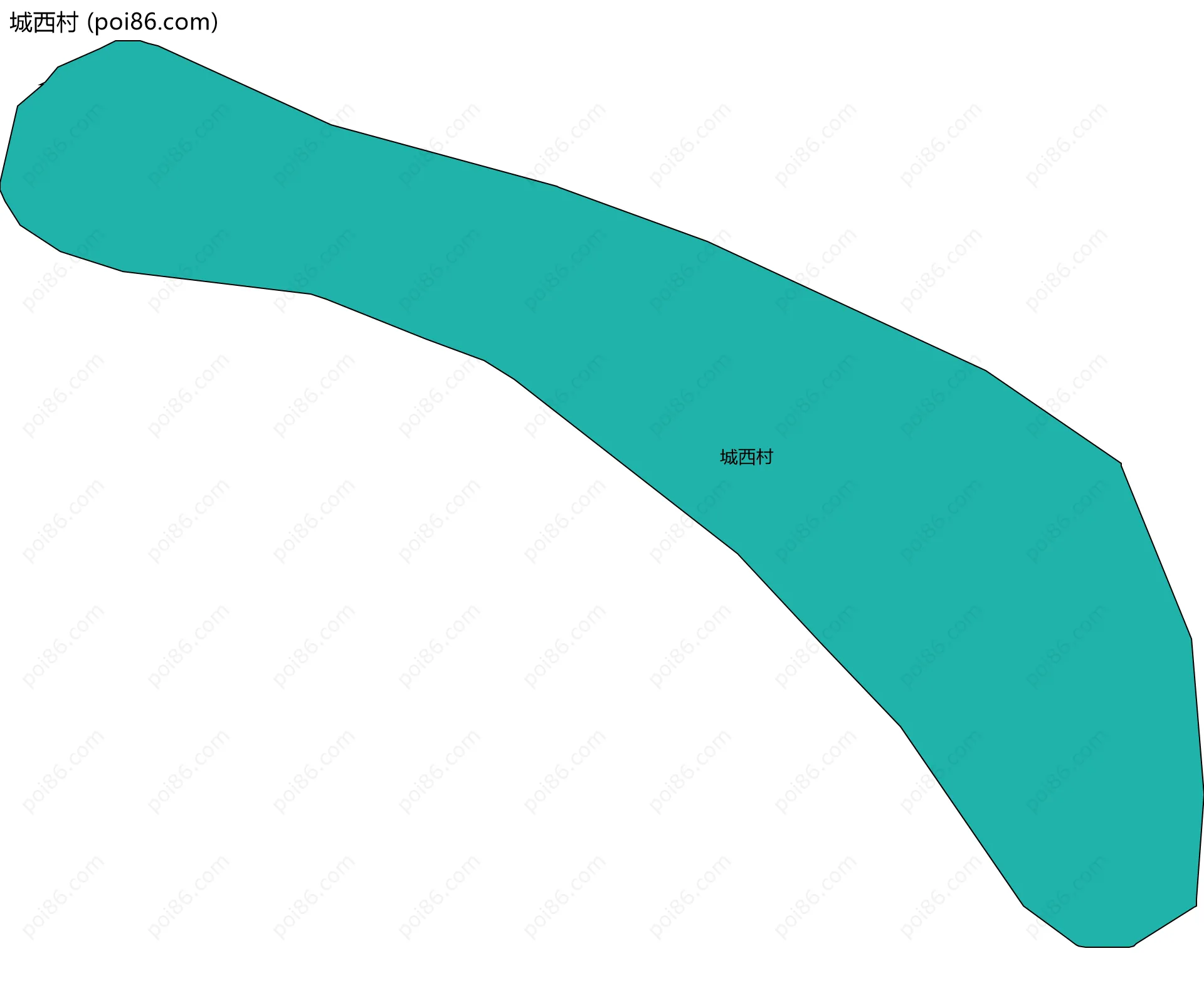 城西村边界地图