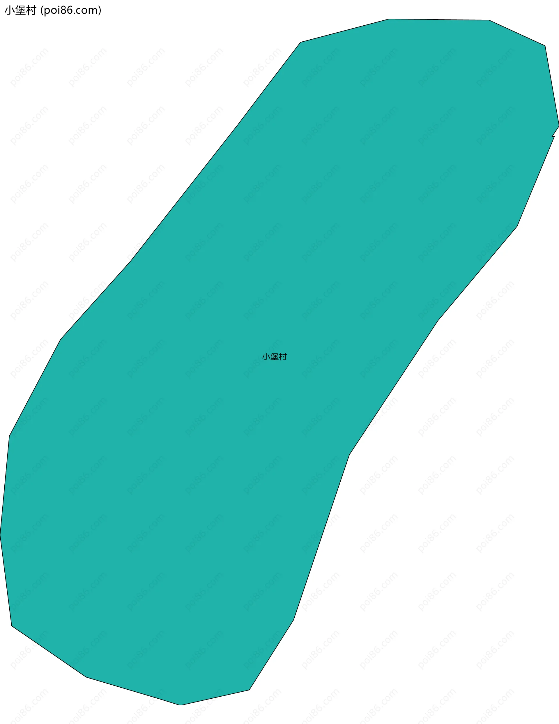 小堡村边界地图