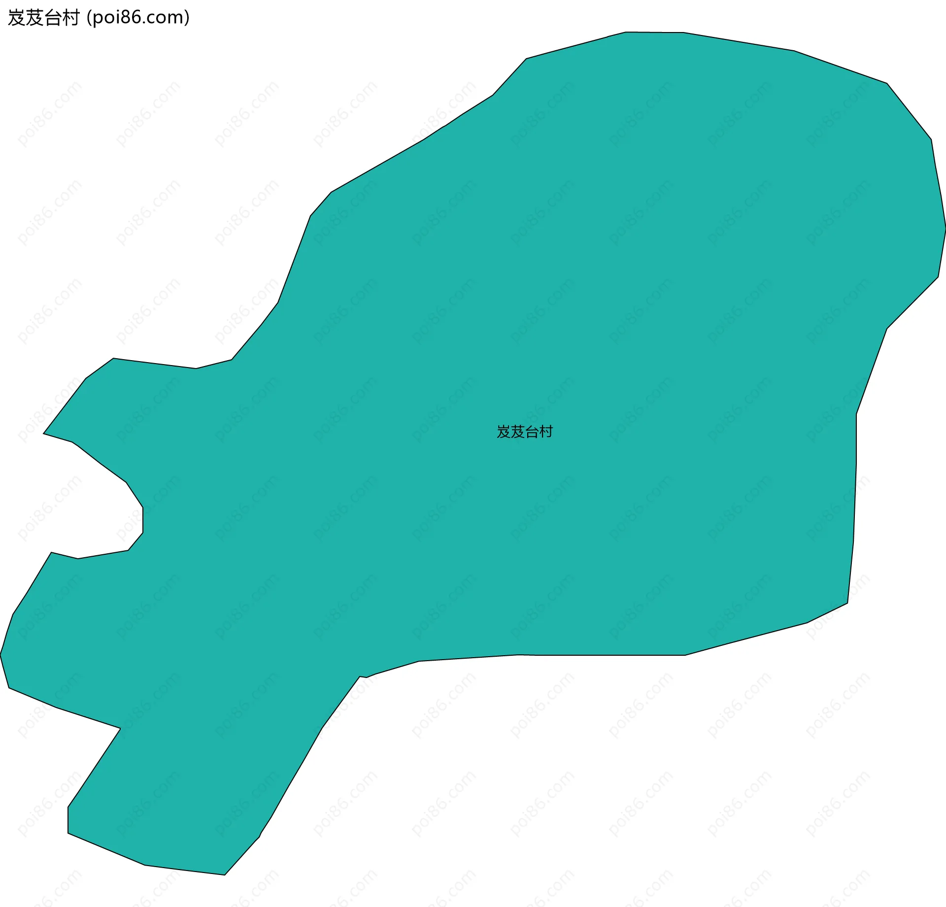 岌芨台村边界地图