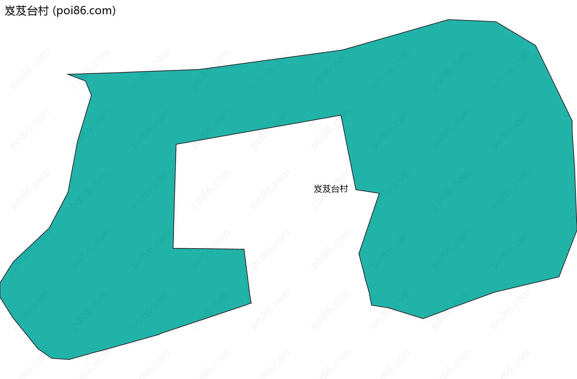 岌芨台村边界地图