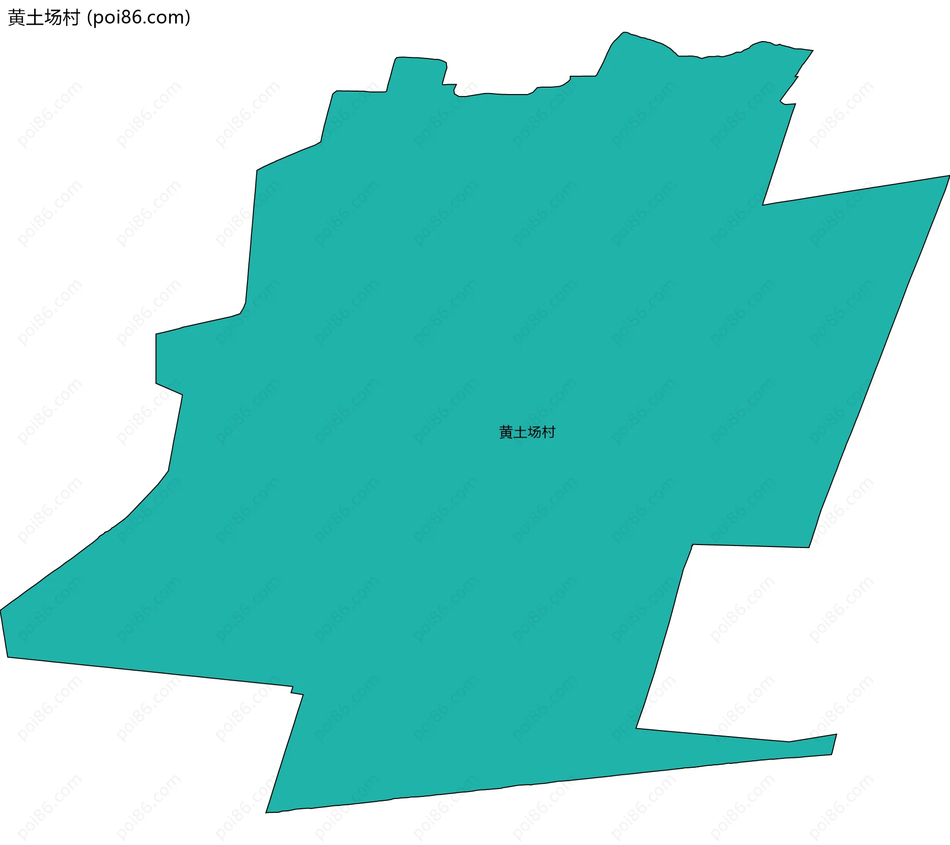 黄土场村边界地图