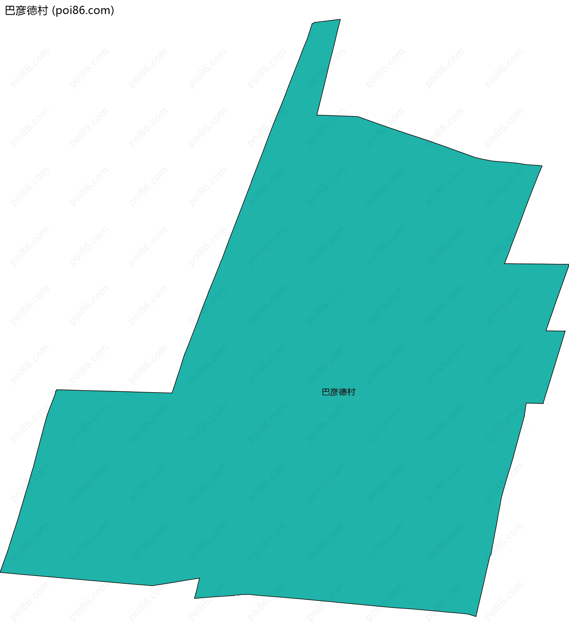 巴彦德村边界地图