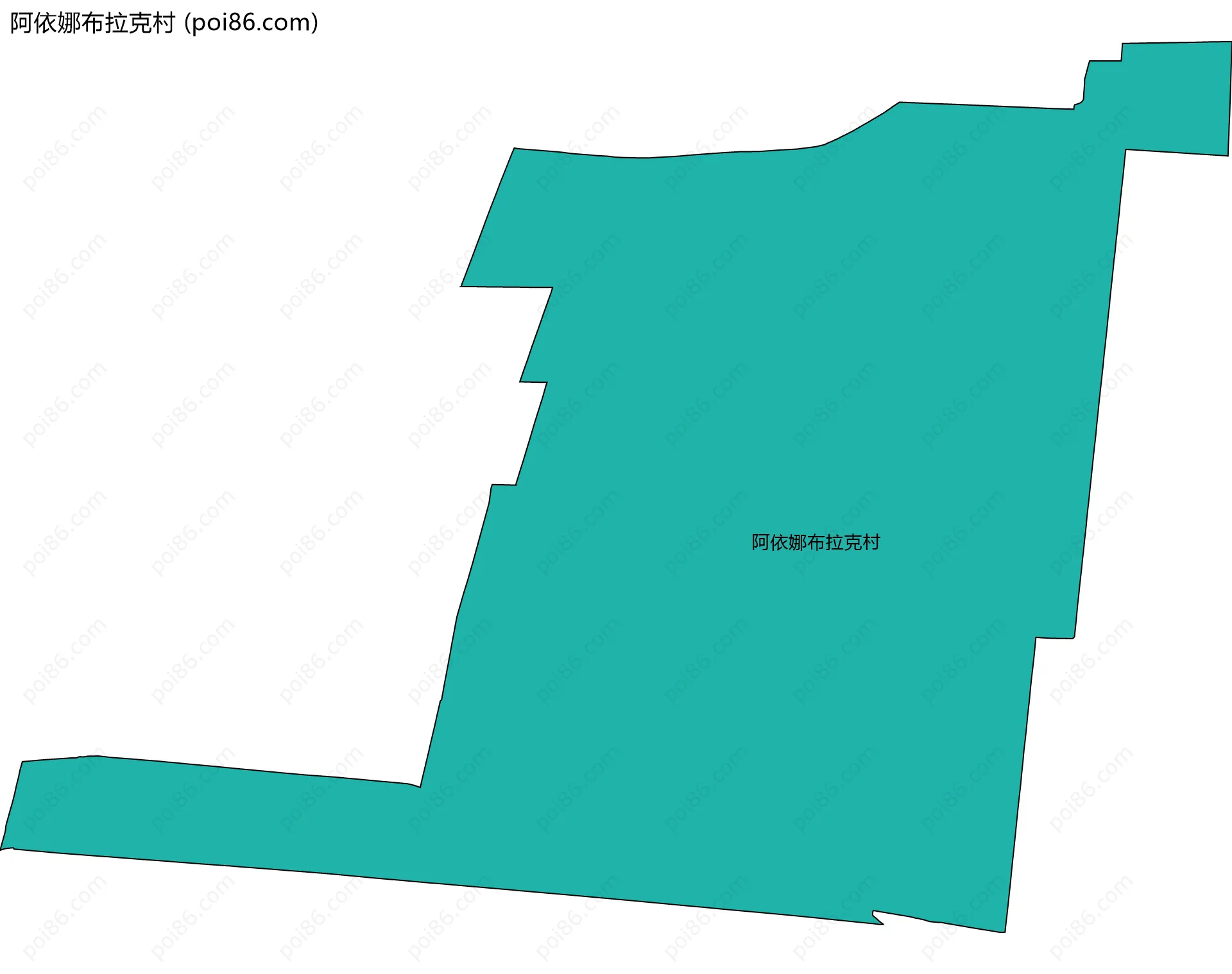 阿依娜布拉克村边界地图