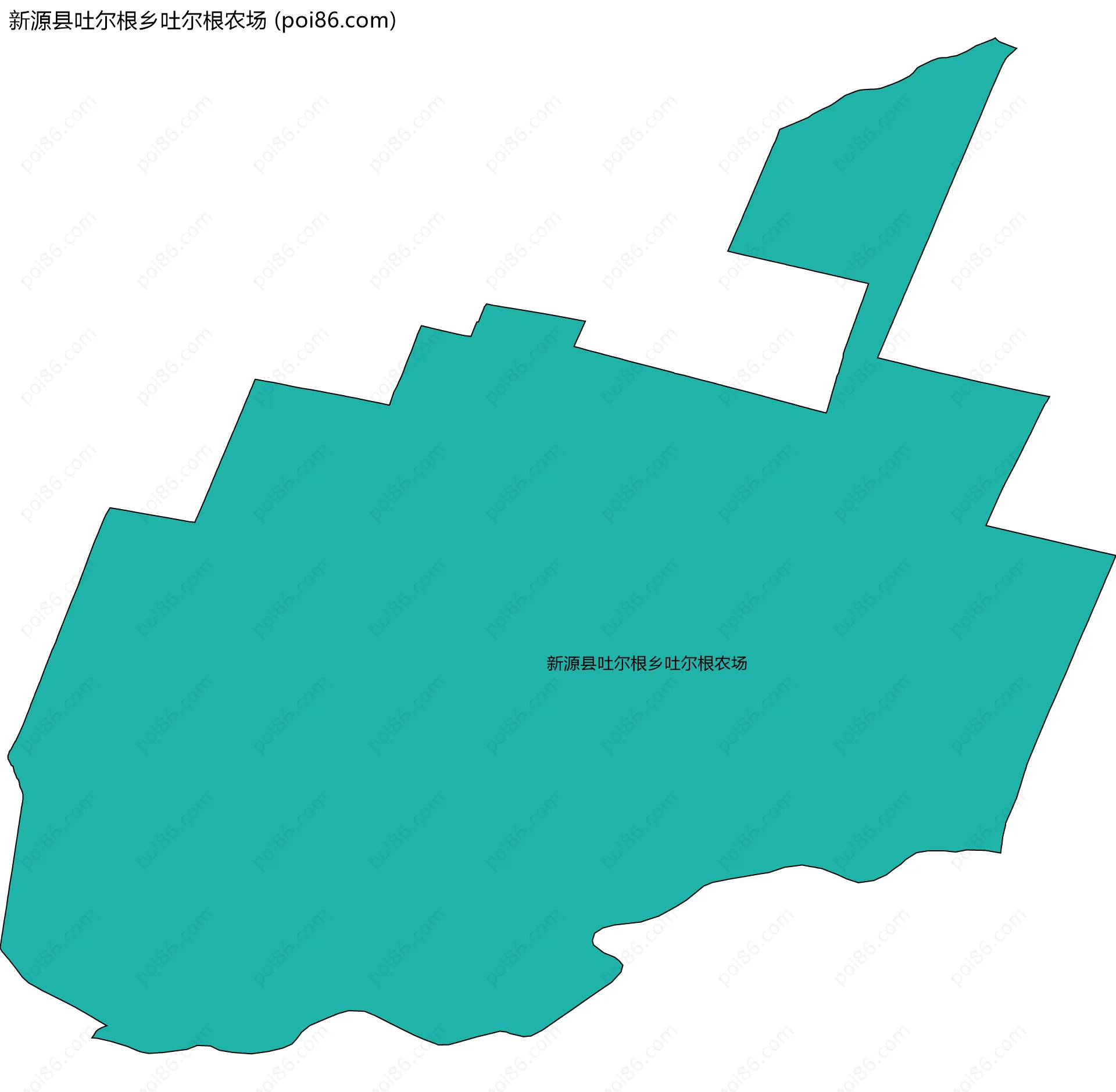 新源县吐尔根乡吐尔根农场边界地图