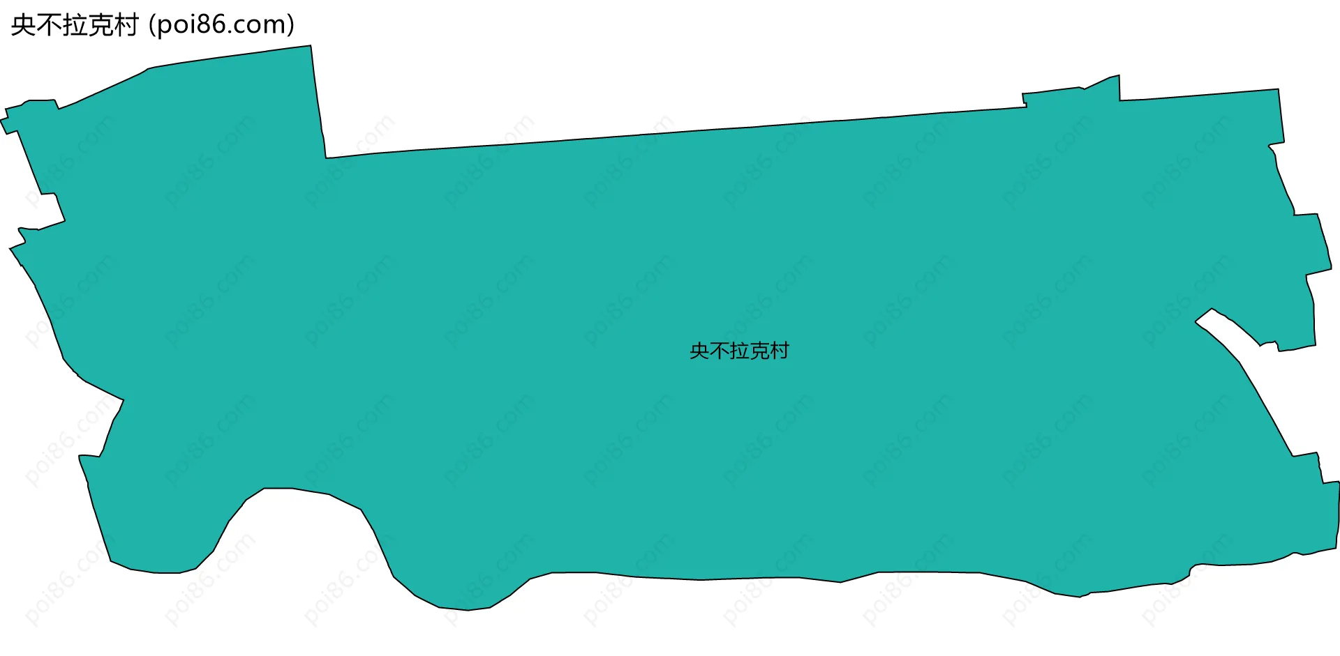 央不拉克村边界地图