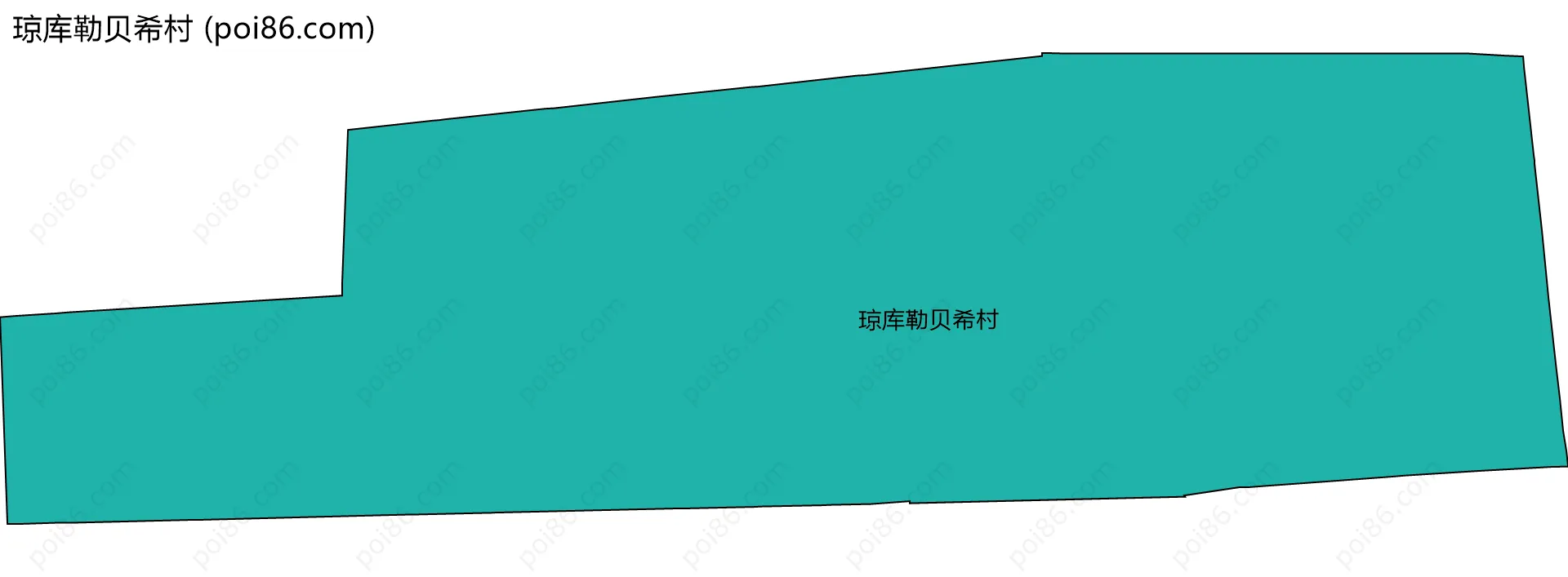 琼库勒贝希村边界地图
