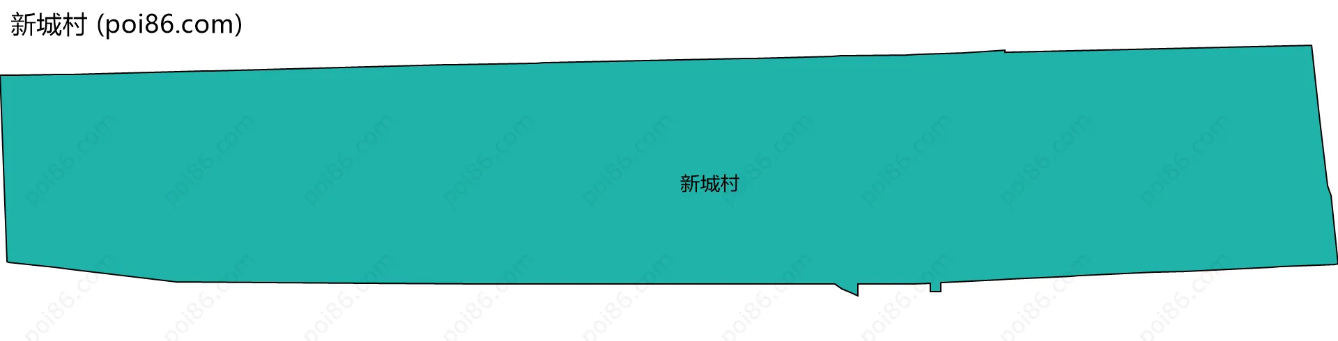 新城村边界地图