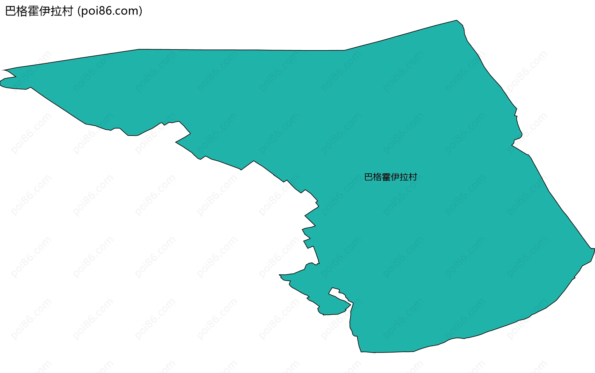 巴格霍伊拉村边界地图
