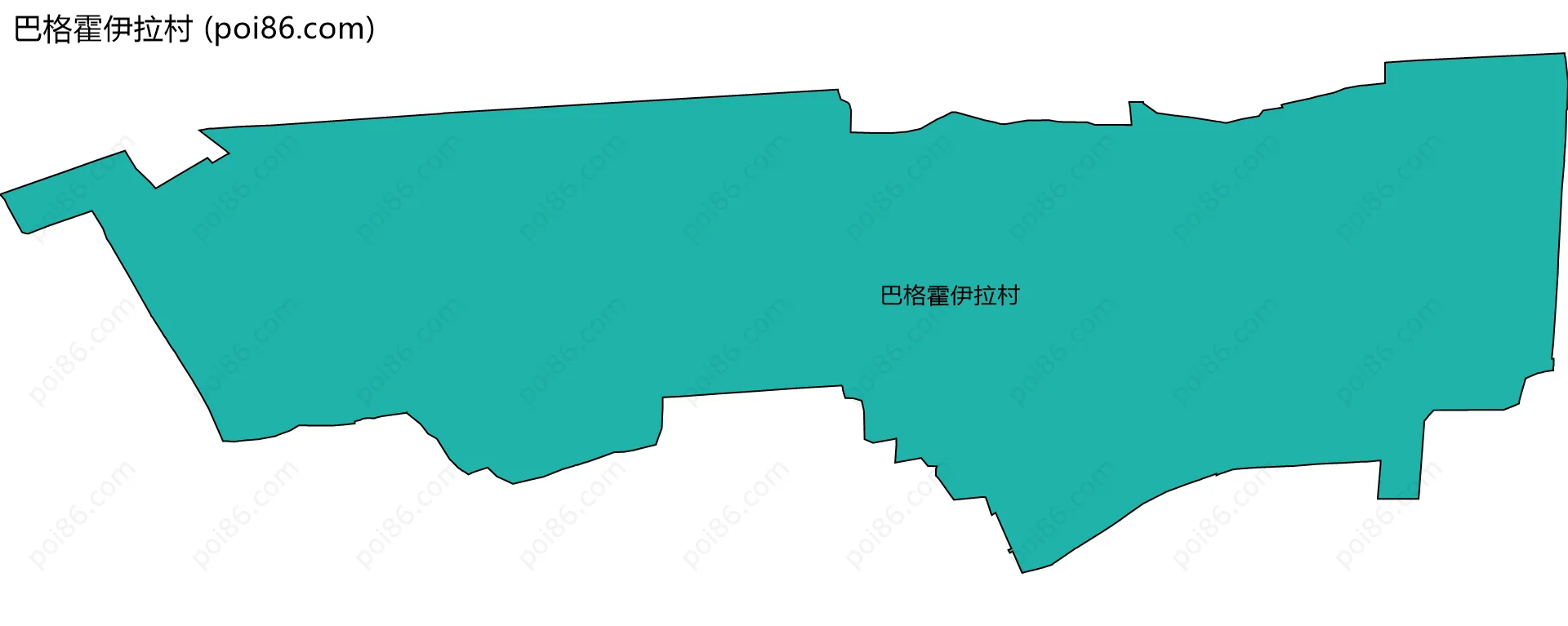 巴格霍伊拉村边界地图