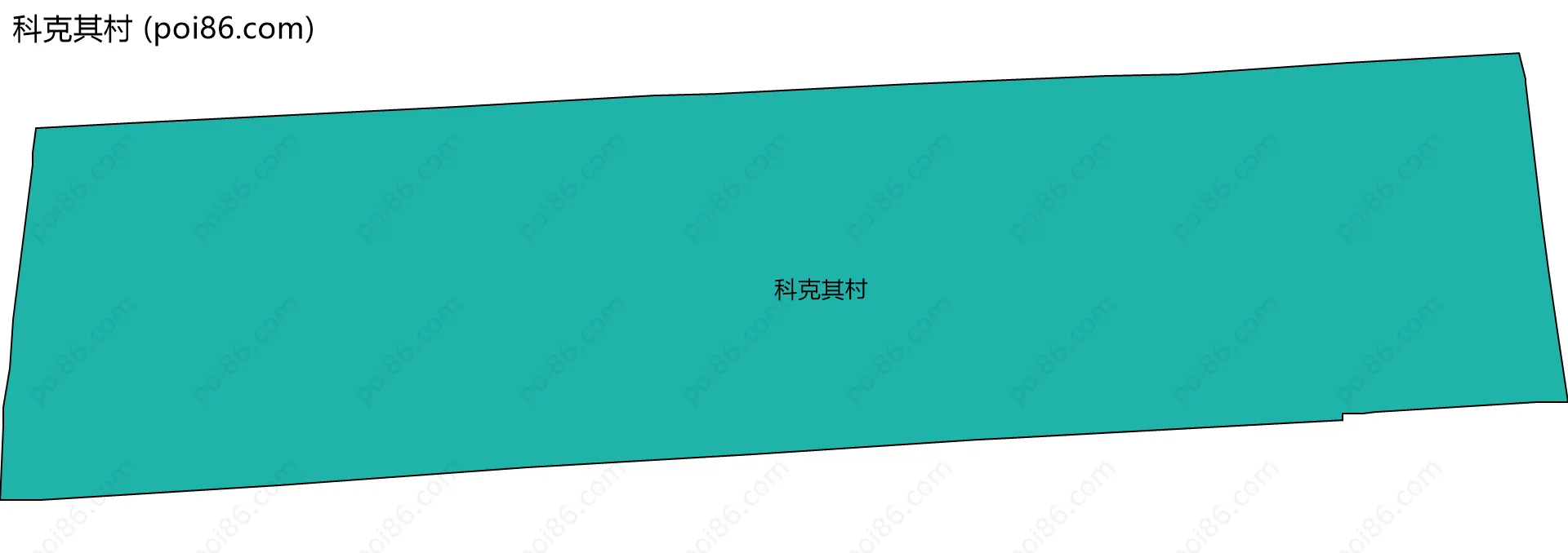 科克其村边界地图