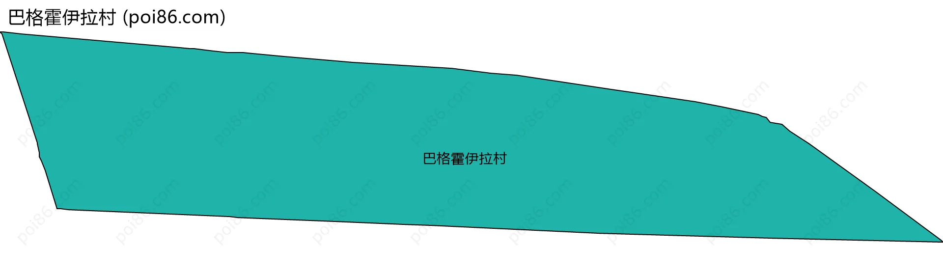 巴格霍伊拉村边界地图