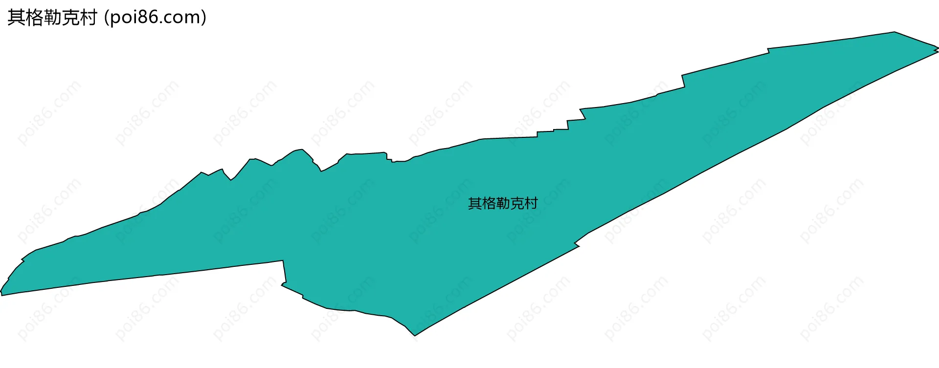 其格勒克村边界地图