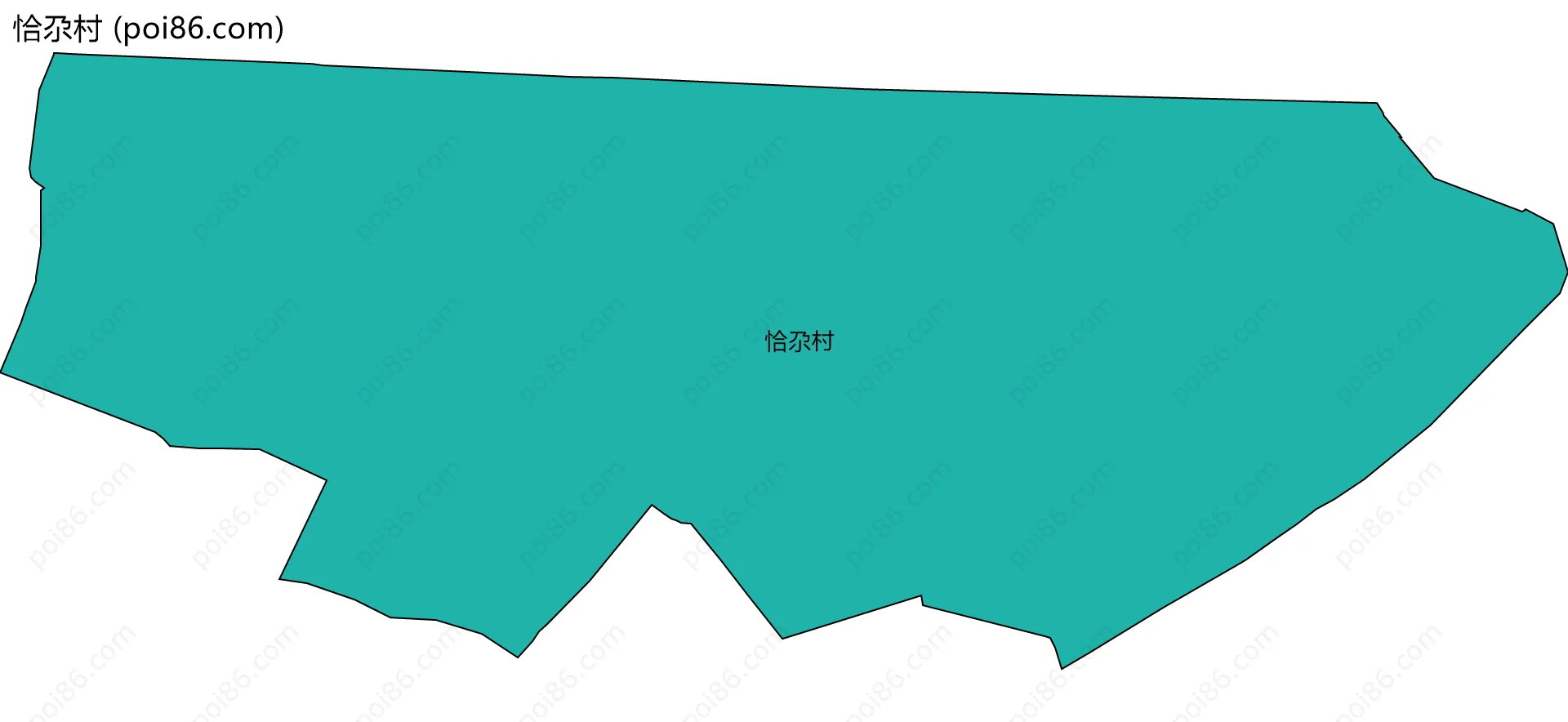 恰尕村边界地图