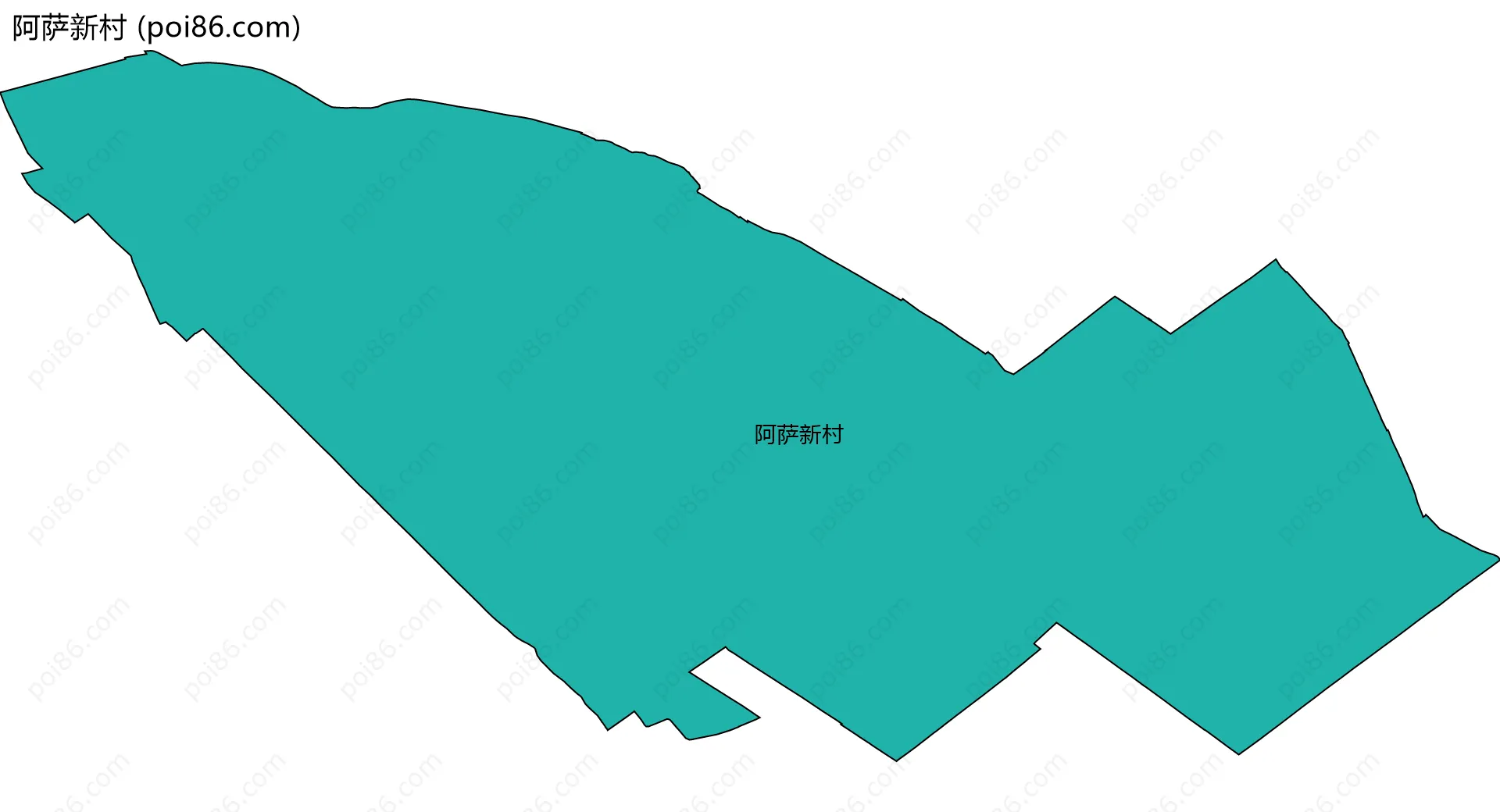 阿萨新村边界地图
