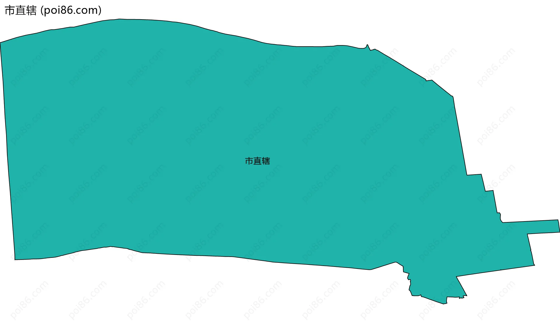 市直辖边界地图